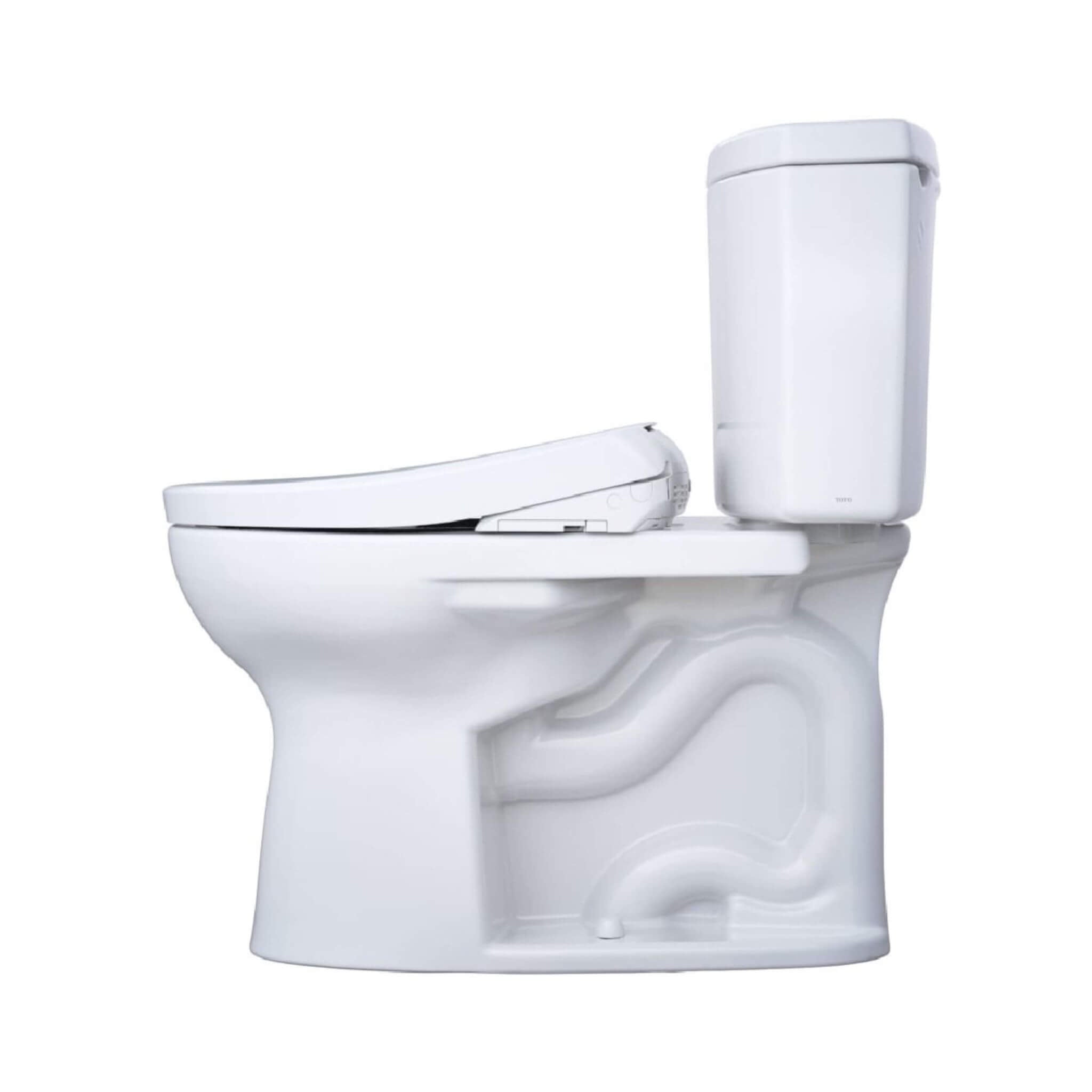 [MW4544726CEFG#01] TOTO Drake II 1.28 GPF Elongated Chair Height Toilet With Washlet S7 Bidet Seat (SAK29654)