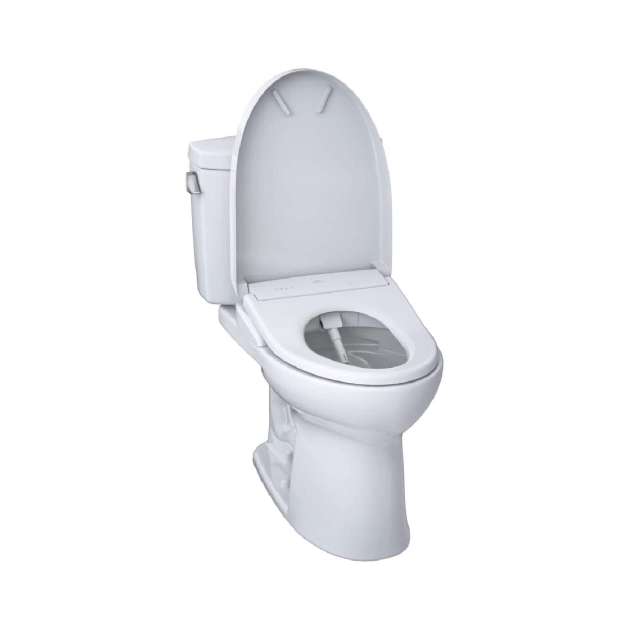 [MW4544726CEFG#01] TOTO Drake II 1.28 GPF Elongated Chair Height Toilet With Washlet S7 Bidet Seat (SAK29654)