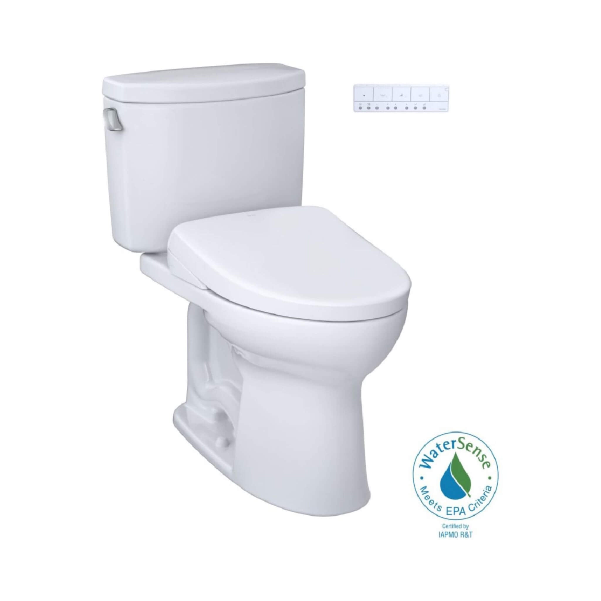 [MW4544726CEFG#01] TOTO Drake II 1.28 GPF Elongated Chair Height Toilet With Washlet S7 Bidet Seat (SAK29654)