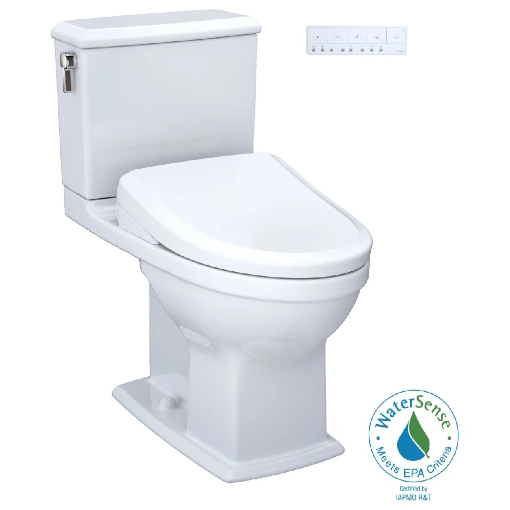 [MW4944724CEMFG#01] TOTO Connelly 0.9 GPF and 1.28 GPF Dual Flush Elongated Cefiontect Toilet With Washlet S7 Bidet Seat (SAK43705)
