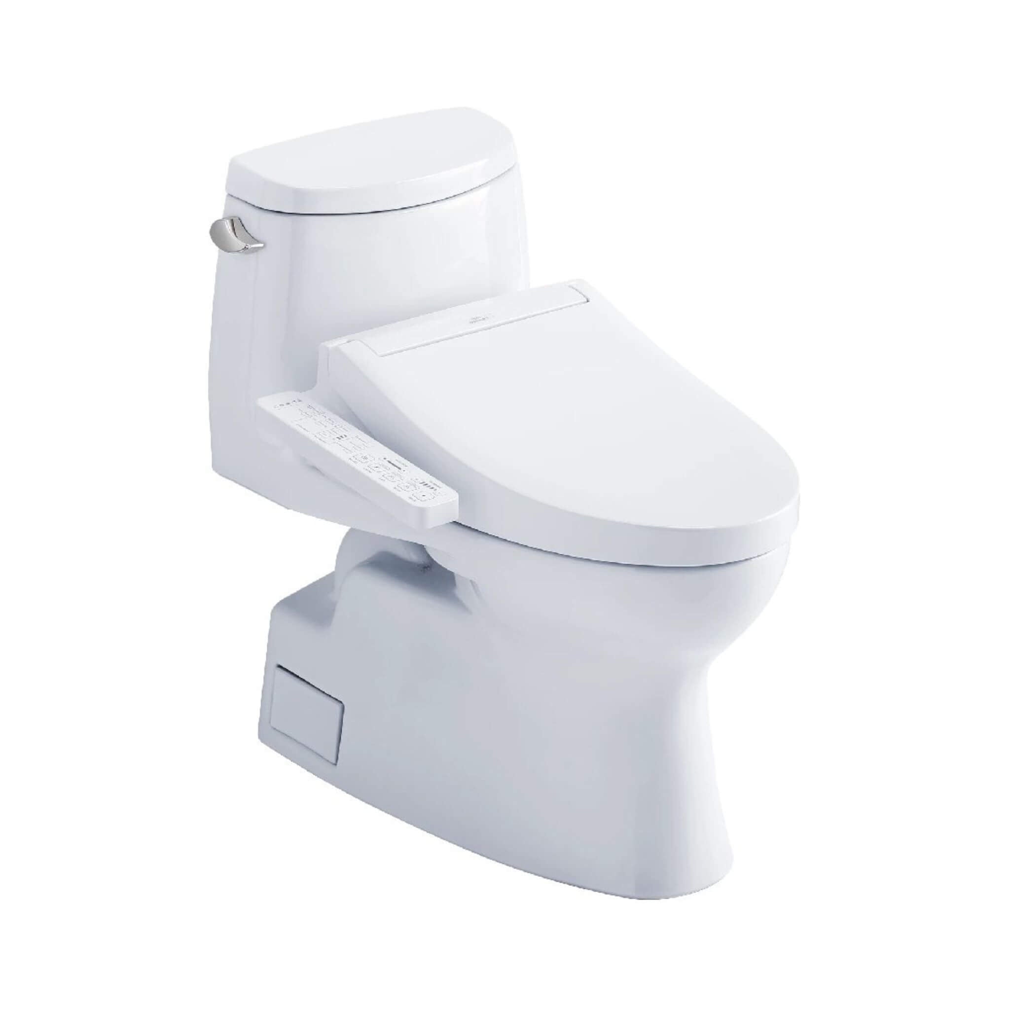 [MW6143074CEFG#01] TOTO Carlyle II 1.28 GPF One Piece Elongated Toilet With Left Hand Lever And Washlet C2 Bidet Seat (SAK17629)