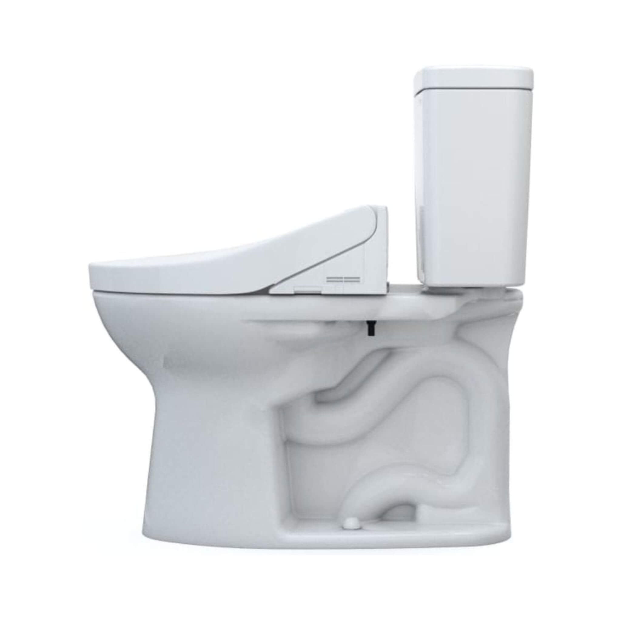 [MW7763074CEFG#01] TOTO Drake Washlet C2 And 1.28 GPF Left Hand Lever With Elongated Universal Height Bidet Toilet (SAK01352)
