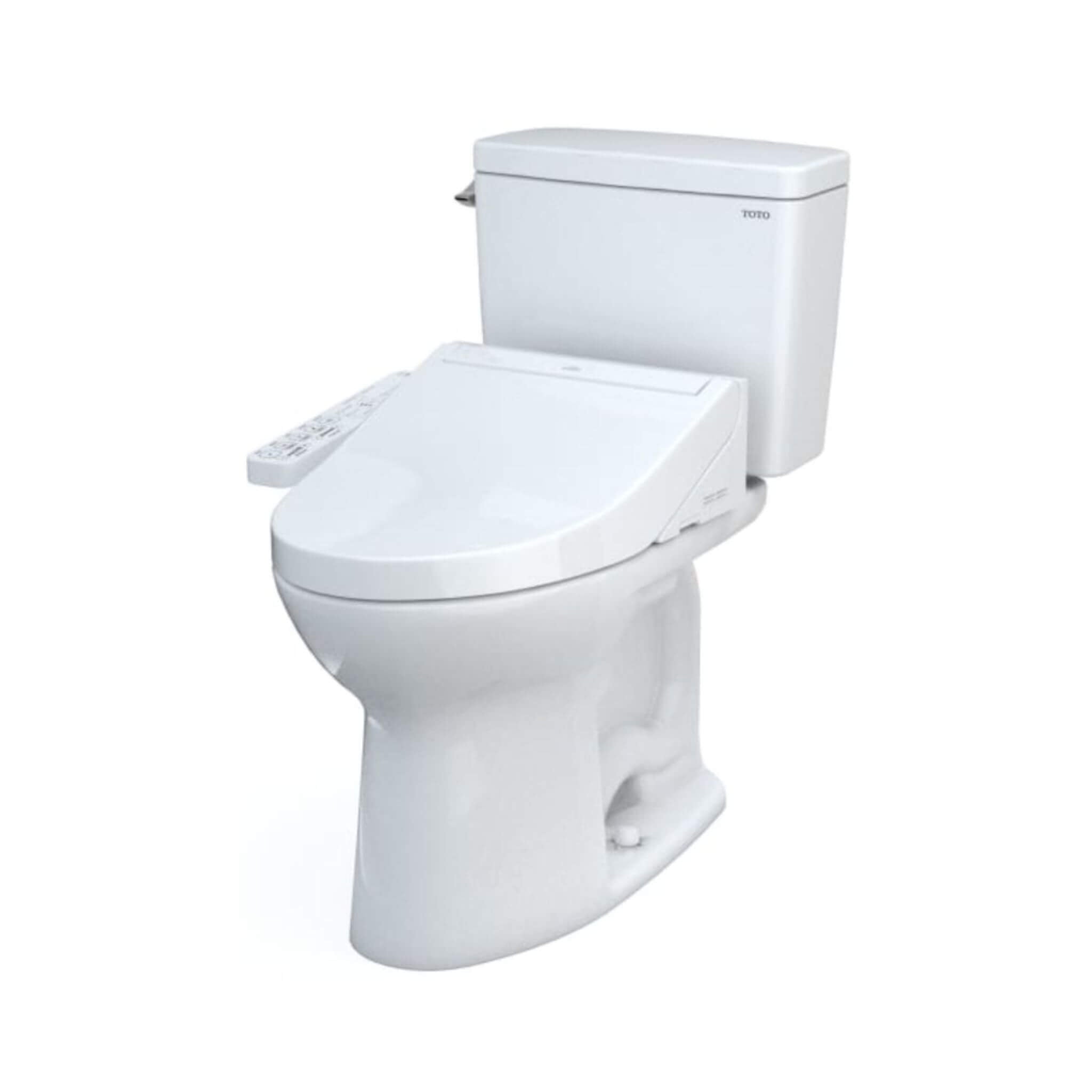 [MW7763074CEFG#01] TOTO Drake Washlet C2 And 1.28 GPF Left Hand Lever With Elongated Universal Height Bidet Toilet (SAK01352)