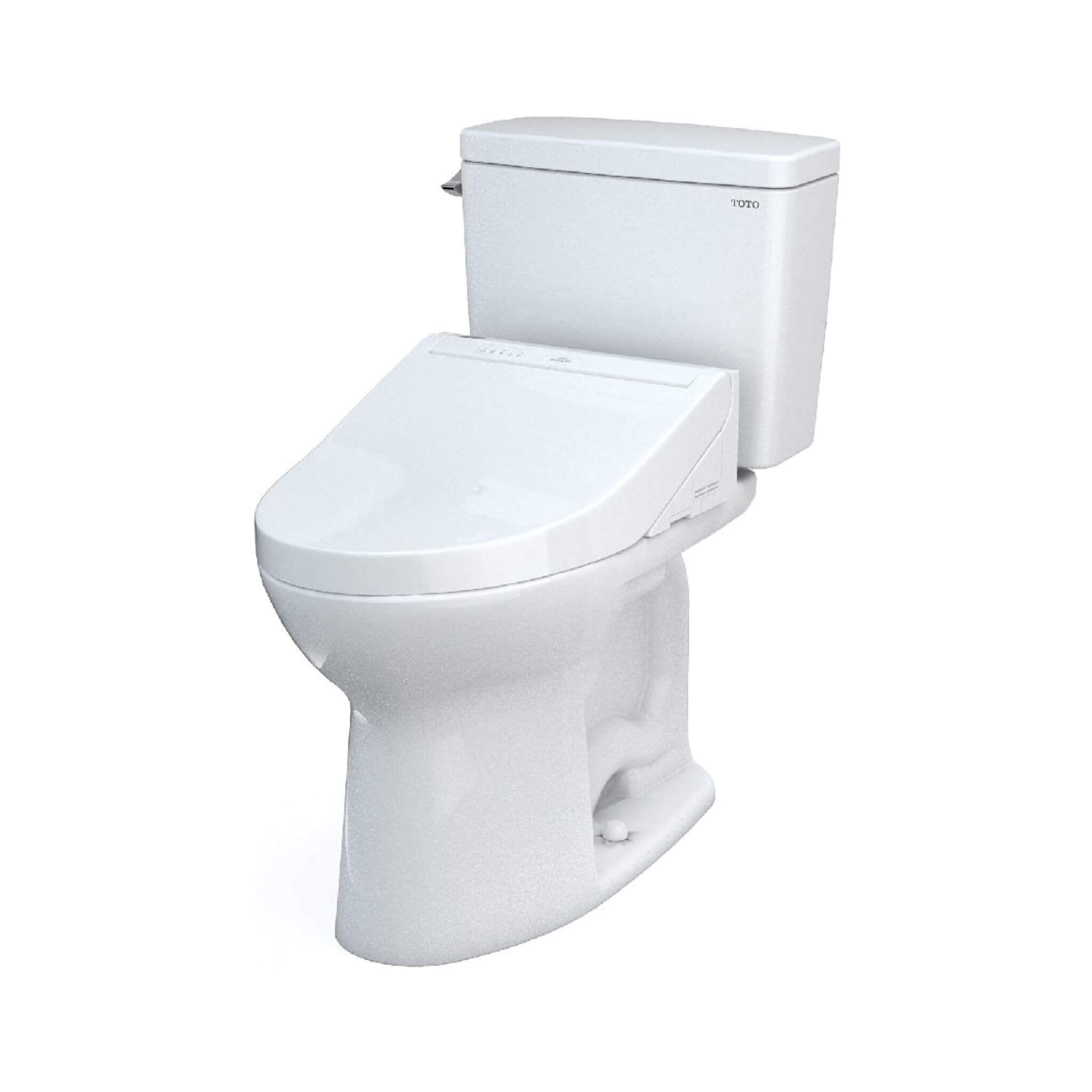 [MW7763084CEFG.10#01] TOTO Drake 1.28 GPF Elongated Universal Height EWater+ Toilet With C5 Bidet Seat (SAK56192)