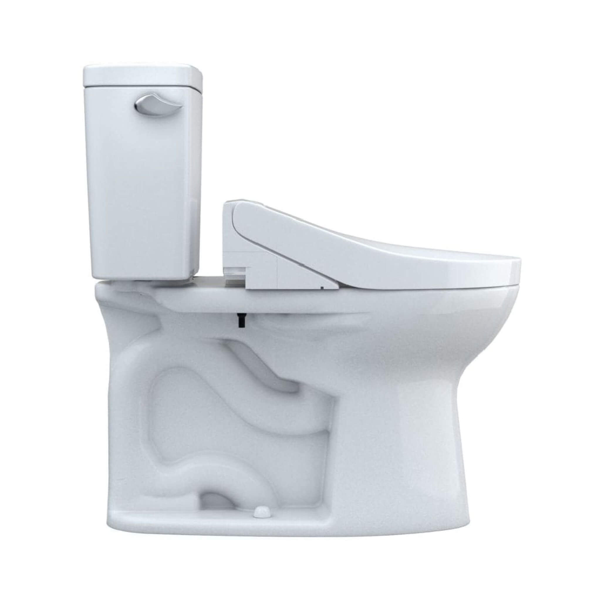 [MW7763084CEFG.10#01] TOTO Drake 1.28 GPF Elongated Universal Height EWater+ Toilet With C5 Bidet Seat (SAK56192)