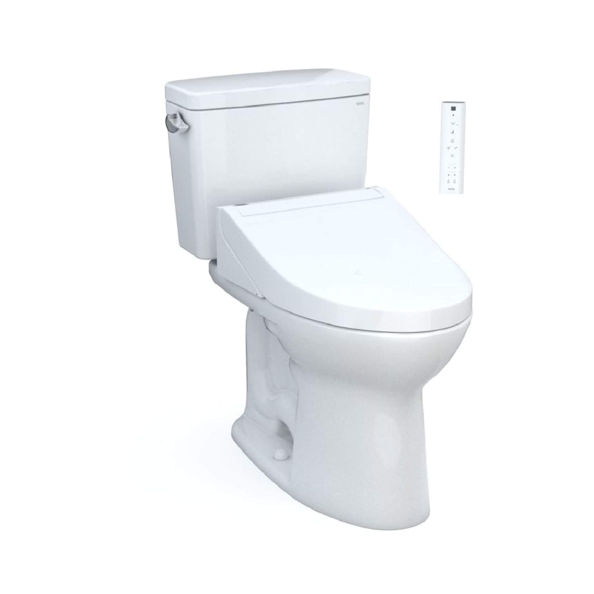 [MW7763084CEFG.10#01] TOTO Drake 1.28 GPF Elongated Universal Height EWater+ Toilet With C5 Bidet Seat (SAK56192)