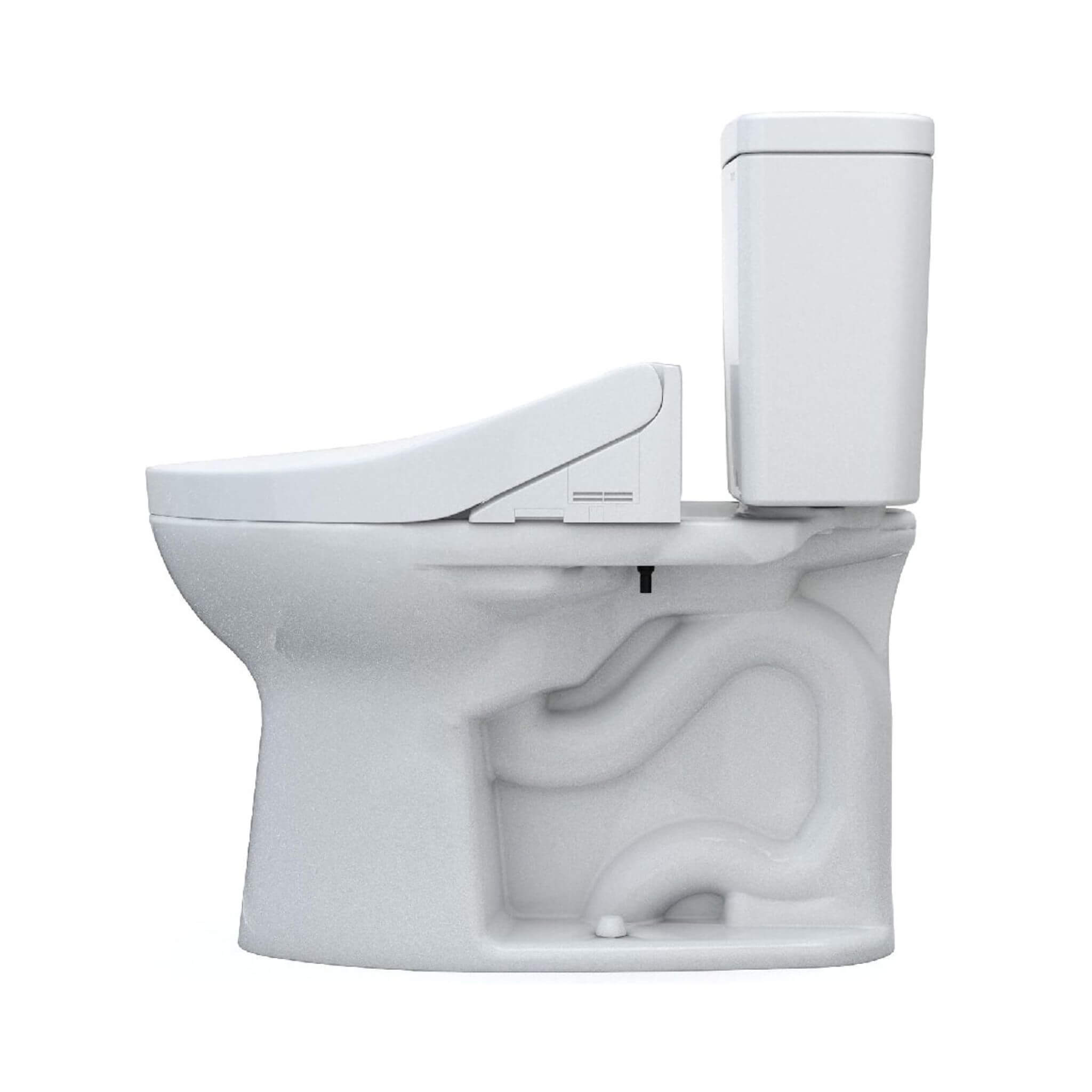 [MW7763084CEFG.10#01] TOTO Drake 1.28 GPF Elongated Universal Height EWater+ Toilet With C5 Bidet Seat (SAK56192)