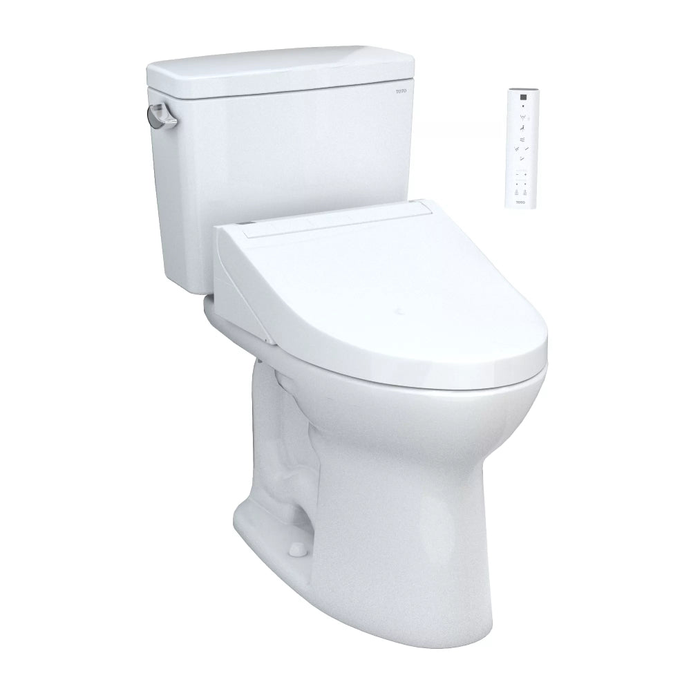 [MW7763084CEG#01] TOTO Drake 1.28 GPF Washlet Elongated Toilet With C5 Bidet Seat (SAK74362)