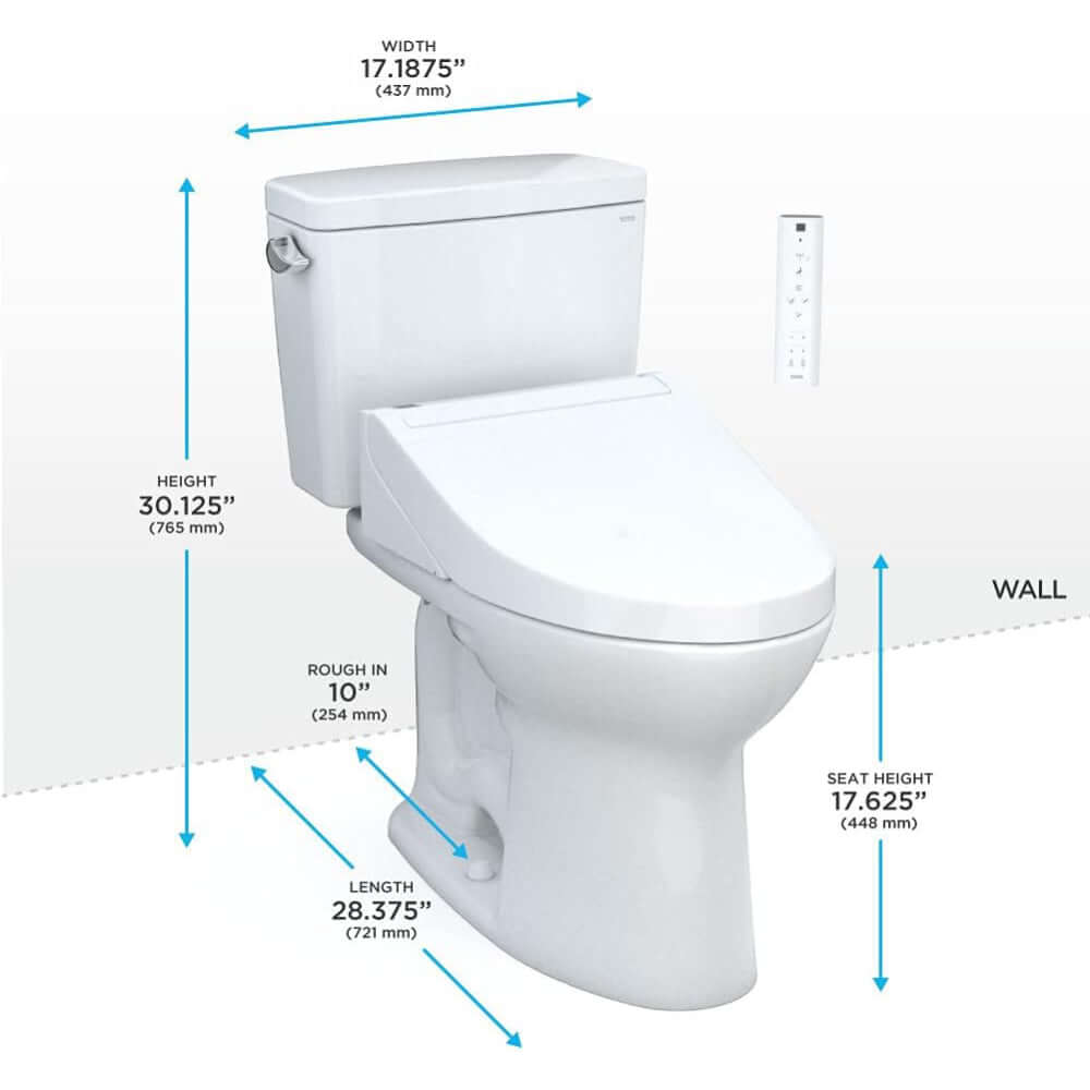 [MW7763084CSG#01] TOTO Drake C5 Bidet Seat With 1.6 GPF Tornado Flush (SAK12230)