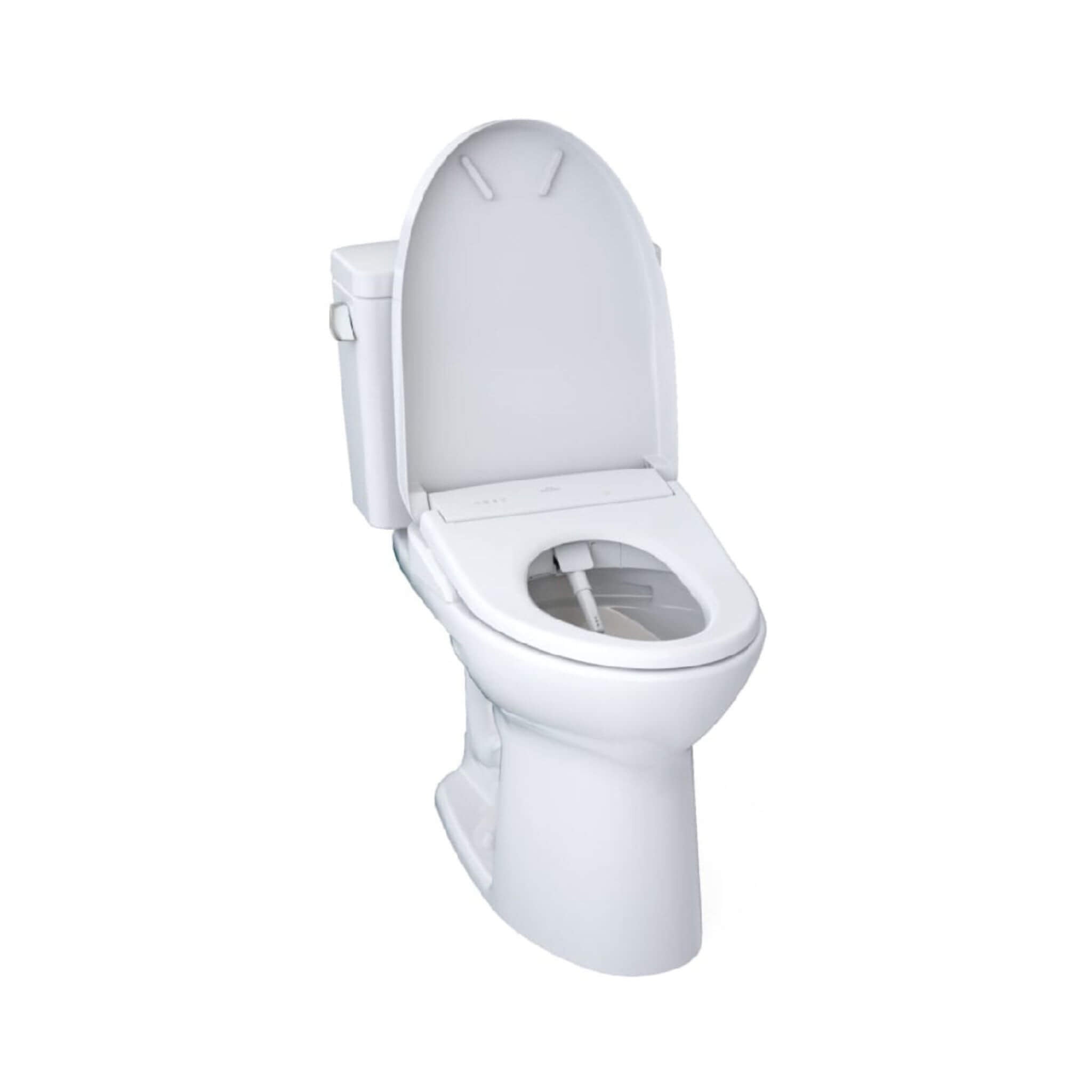 [MW7764726CEG#01] TOTO Drake 1.28 GPF Two Piece Washlet Elongated Toilet Seat With S7 Heated Bidet Seat  And EWater+ (SAK52645)