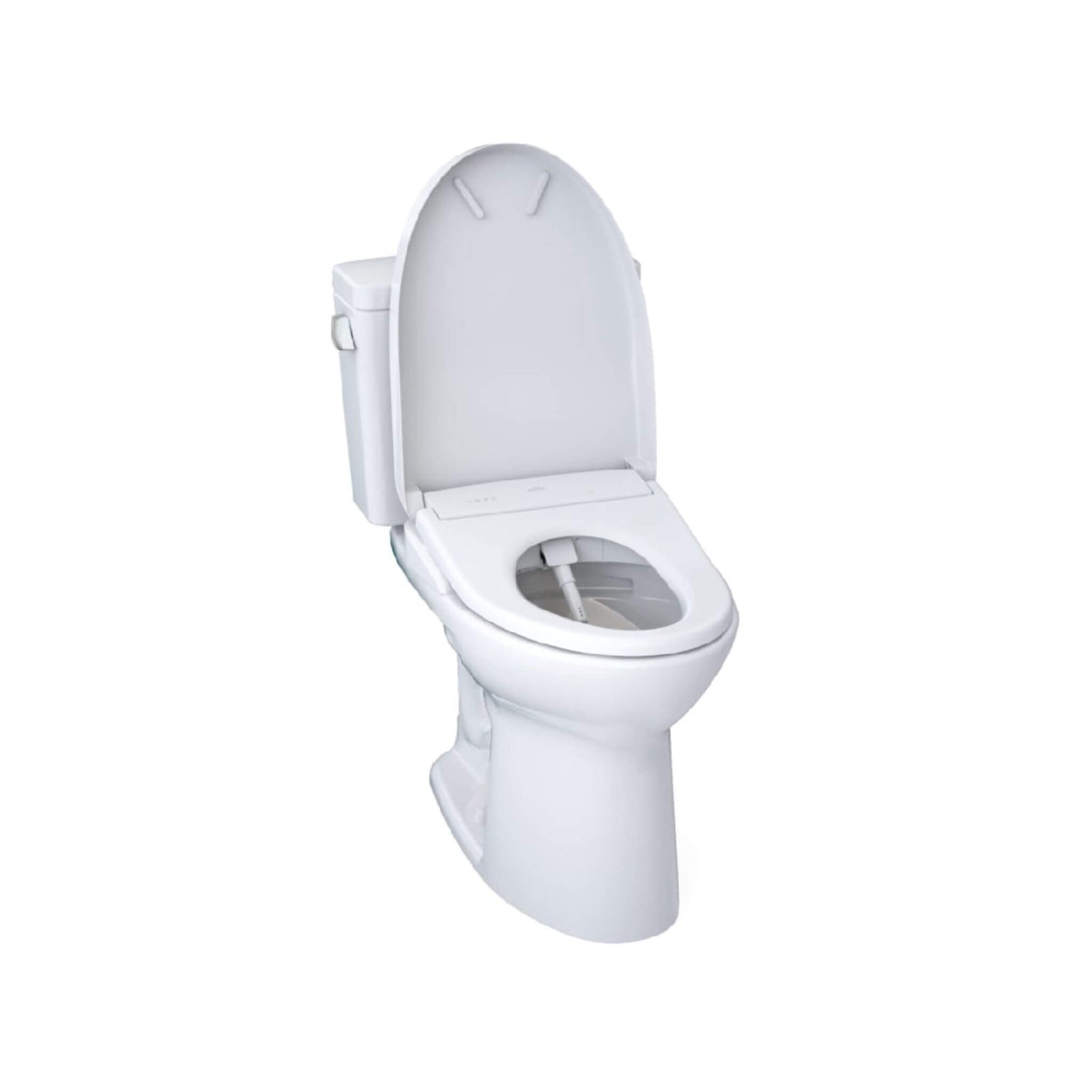 [MW7764736CEFG#01] TOTO Drake 1.28 GPF Elongated Chair Height Toilet W/ Washlet S7A Auto Heated Bidet Seat & EWater+ Technlogy (SAK95423)