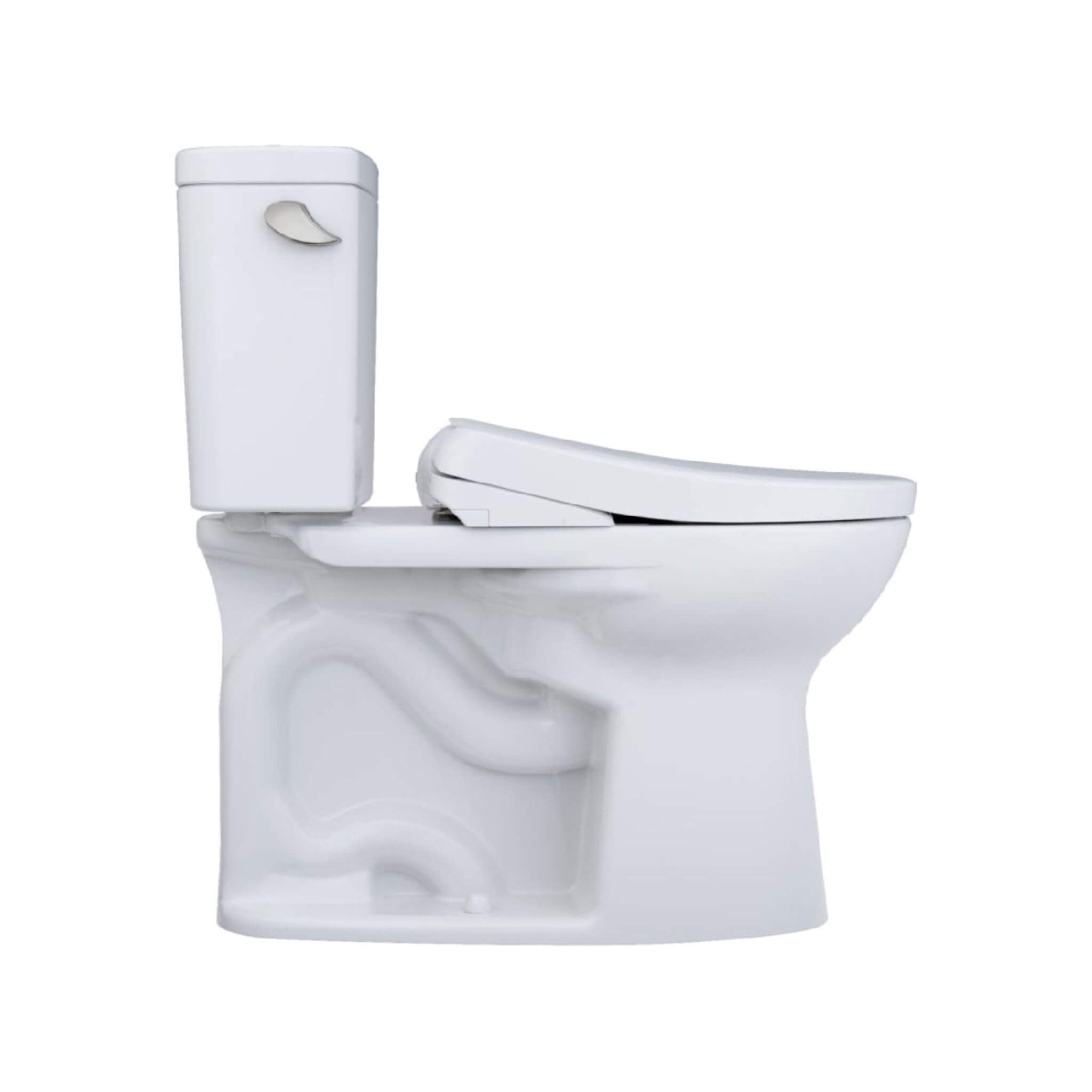 [MW7764736CEFG#01] TOTO Drake 1.28 GPF Elongated Chair Height Toilet W/ Washlet S7A Auto Heated Bidet Seat & EWater+ Technlogy (SAK95423)