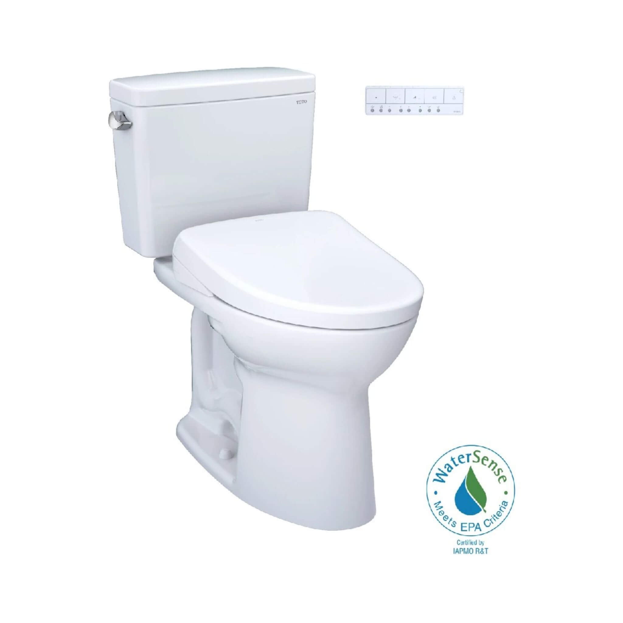 [MW7764736CEFGA#01] TOTO Drake 1.28 GPF Universal Height Toilet With S7A Auto Open Bidet Seat And Auto Flush (SAK73826)