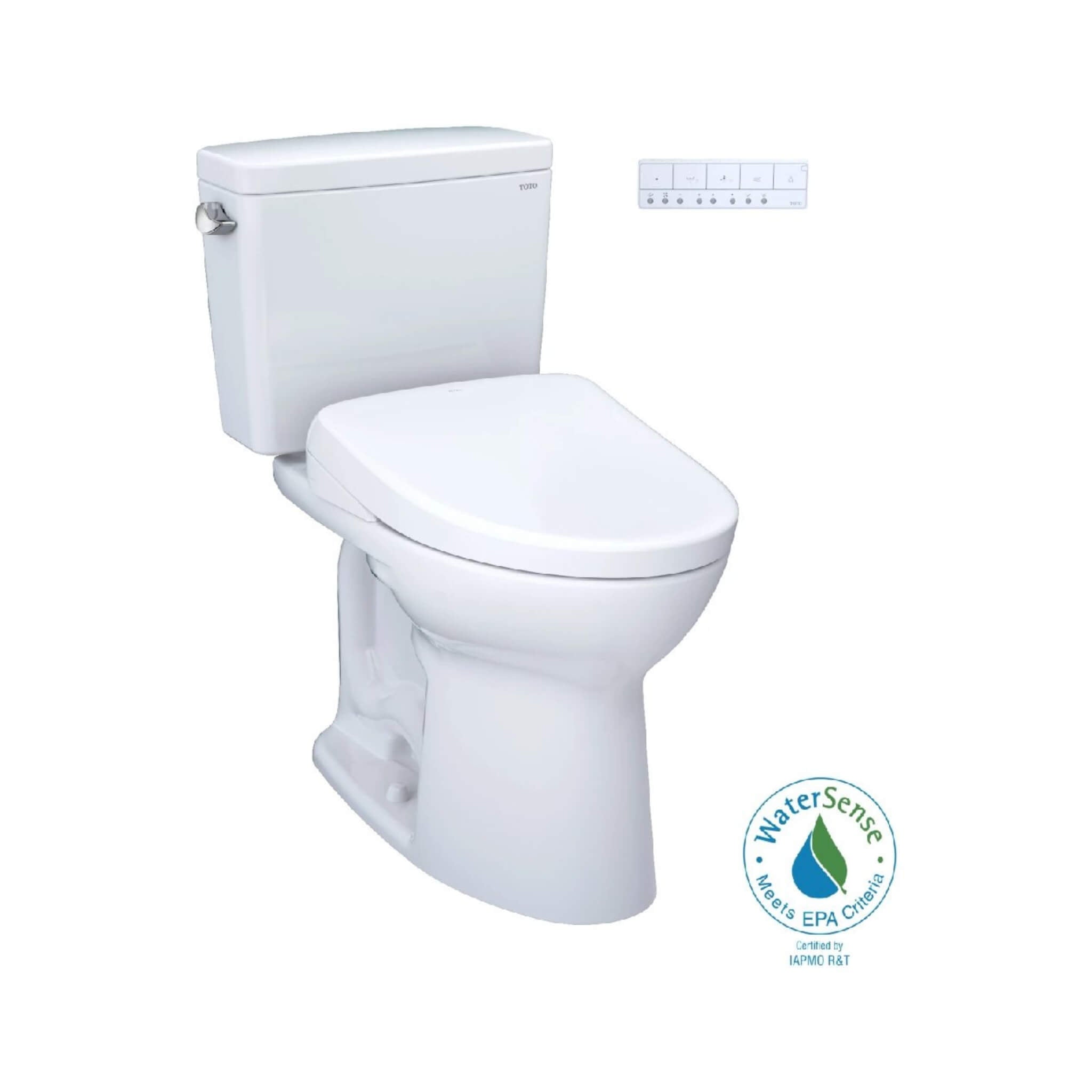 [MW7764736CEFGA.10#01] TOTO Drake Washlet S7A With 1.28 GPF Universal Height 10-Inch Rough-In Elongated Bidet Toilet (SAK35691)