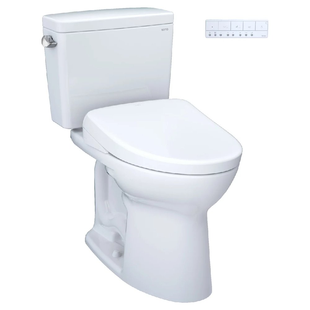 [MW7764736CSFGA#01] TOTO Drake 1.6 GPF Elongated Toilet With S7A Auto Open Bidet Seat And EWater (SAK15280)