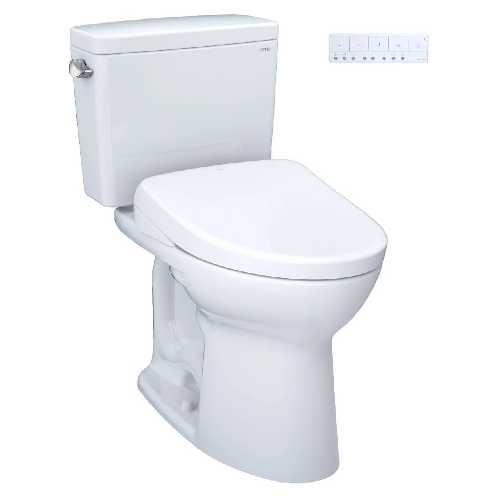 [MW7764736CSFGA.10#01] TOTO Drake 1.6 GPF Universal Height Toilet With Washlet S7A Auto Open Bidet Seat (SAK52849)