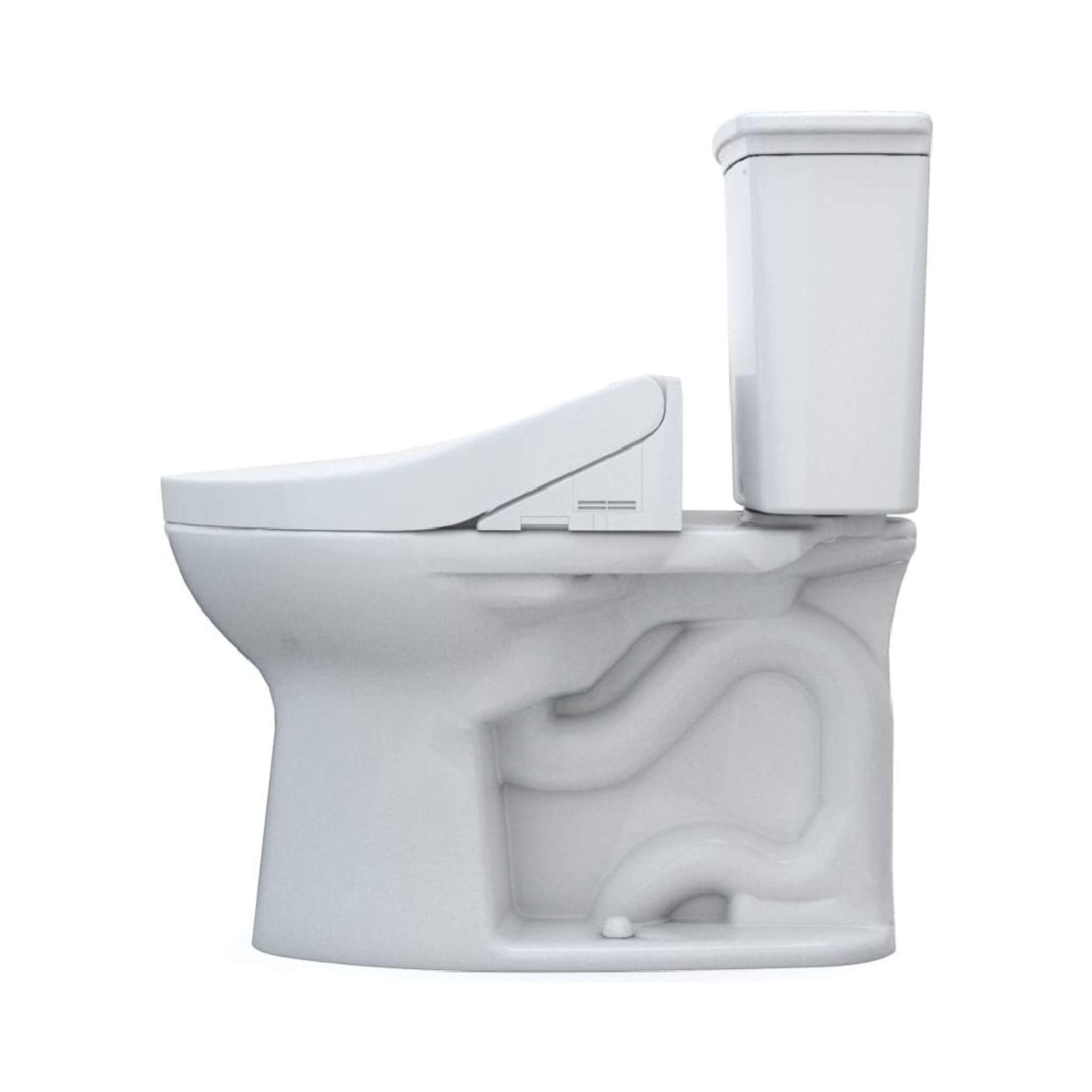 [MW7863074CEFG#01] TOTO Drake Transitional Washlet C2 And 1.28 GPF Elongated Chair Height Toilet With Left Hand Lever (SAK98346)