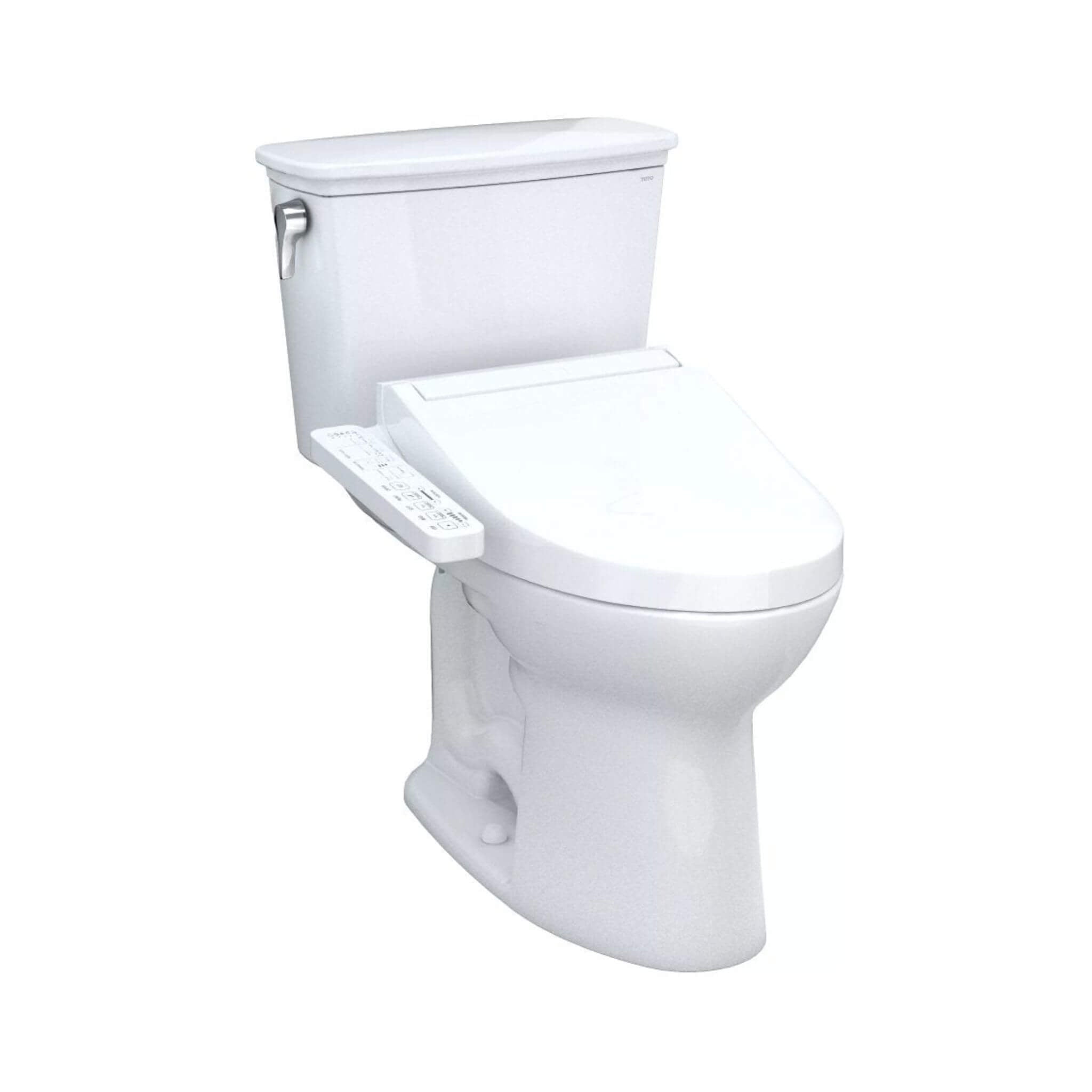 [MW7863074CEFG#01] TOTO Drake Transitional Washlet C2 And 1.28 GPF Elongated Chair Height Toilet With Left Hand Lever (SAK98346)