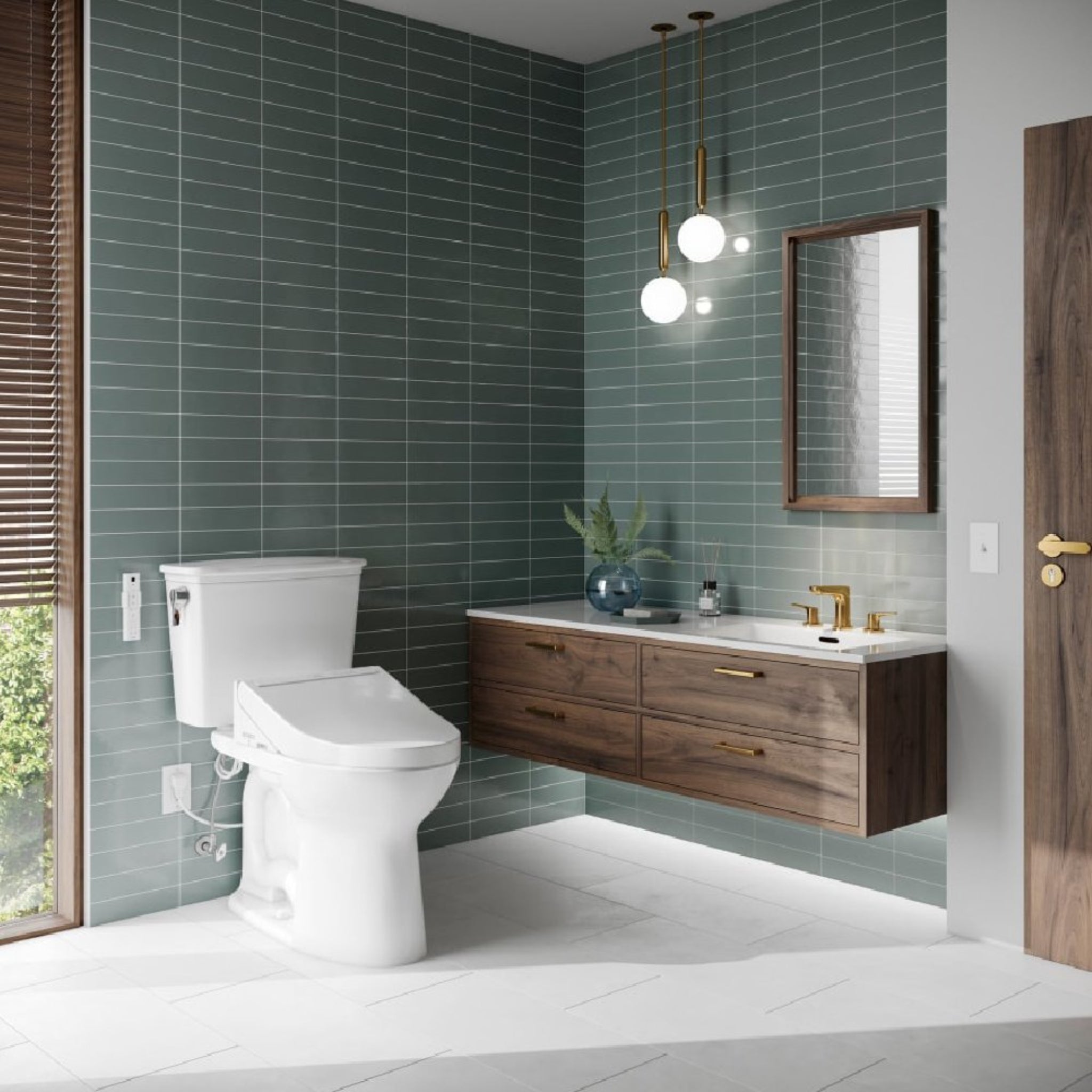 [MW7863084CEFG#01] TOTO Drake Transitional Washlet C5 Bidet Seat With 1.28 GPF Universal Height Toilet (SAK79421)