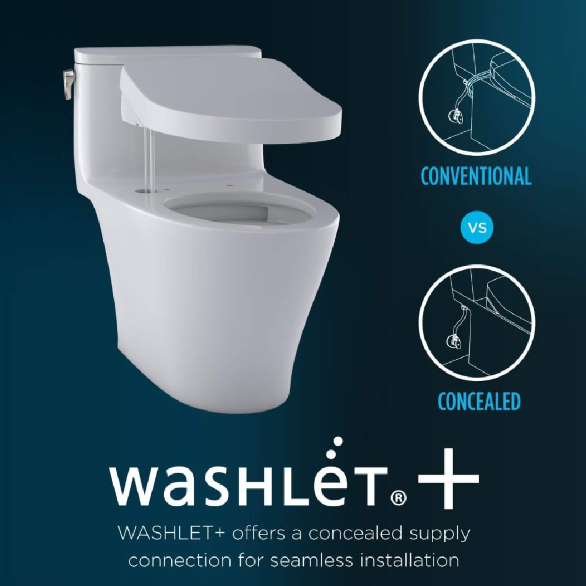 [MW7863084CEFG.10#01] TOTO Drake Washlet C5 With 1.28 GPF Elongated Bidet Toilet With Left Hand Lever (SAK78219)