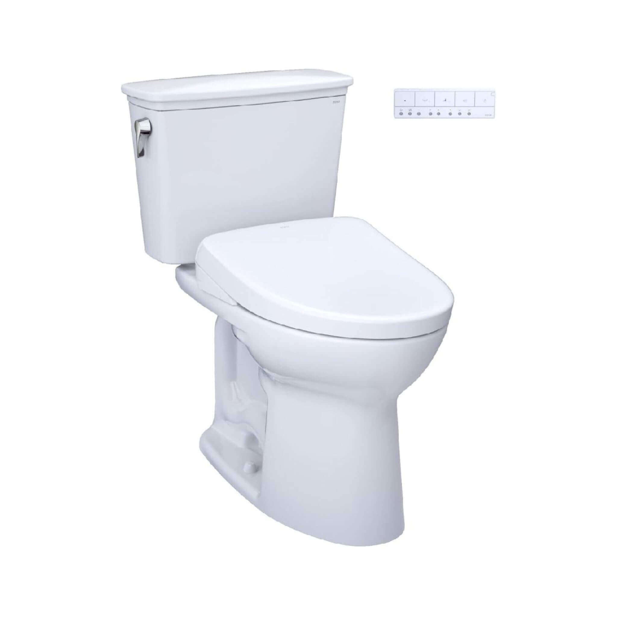 [MW7864736CEFG#01] TOTO Drake 1.28 GPF Elongated Chair Height Toilet Seat With Transitional Washlet S7A (SAK78915)