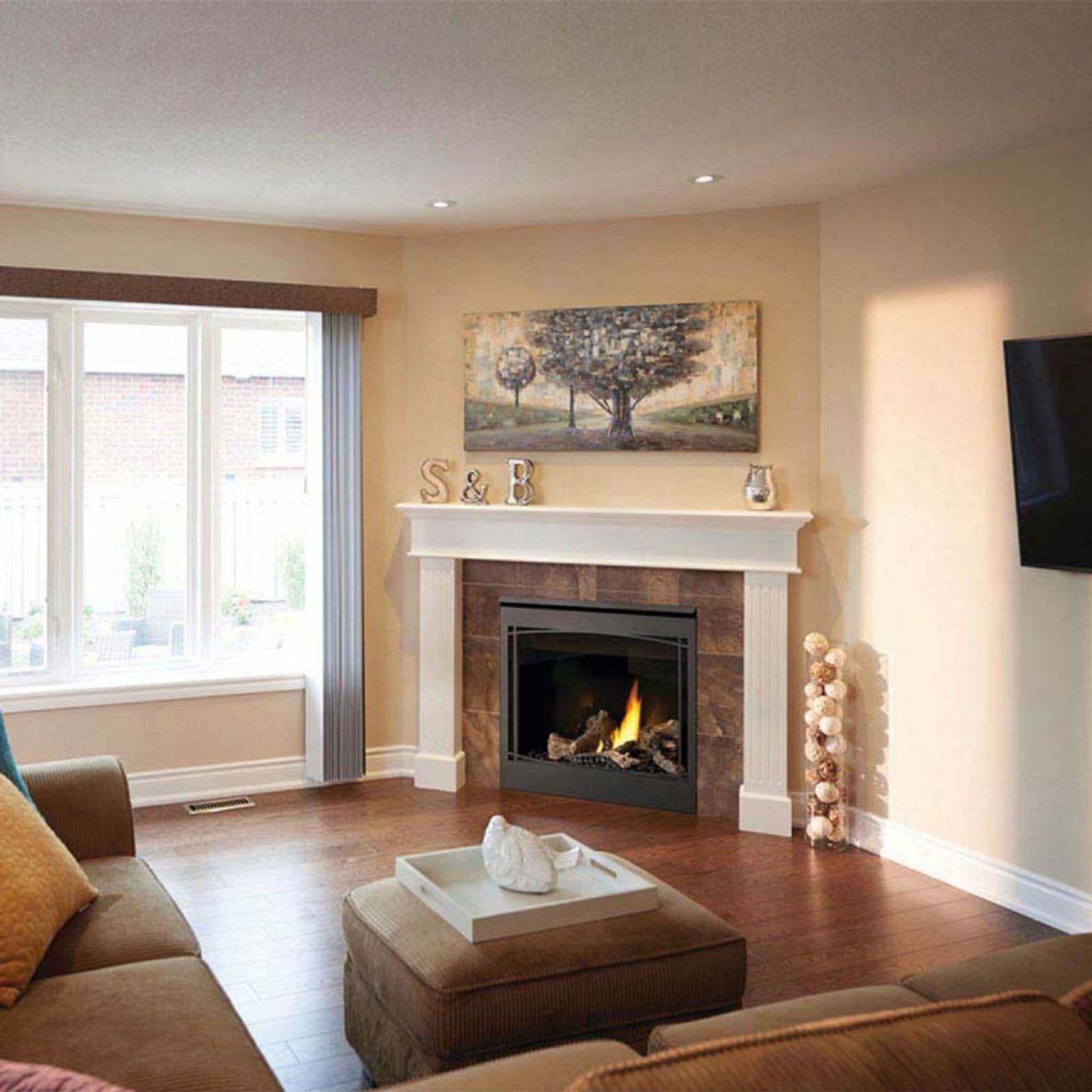 Napoleon Ascent 36 Direct Vent Electronic Ignition Natural Gas Fireplace, 35" [BX36NTRE] (SAK75982)