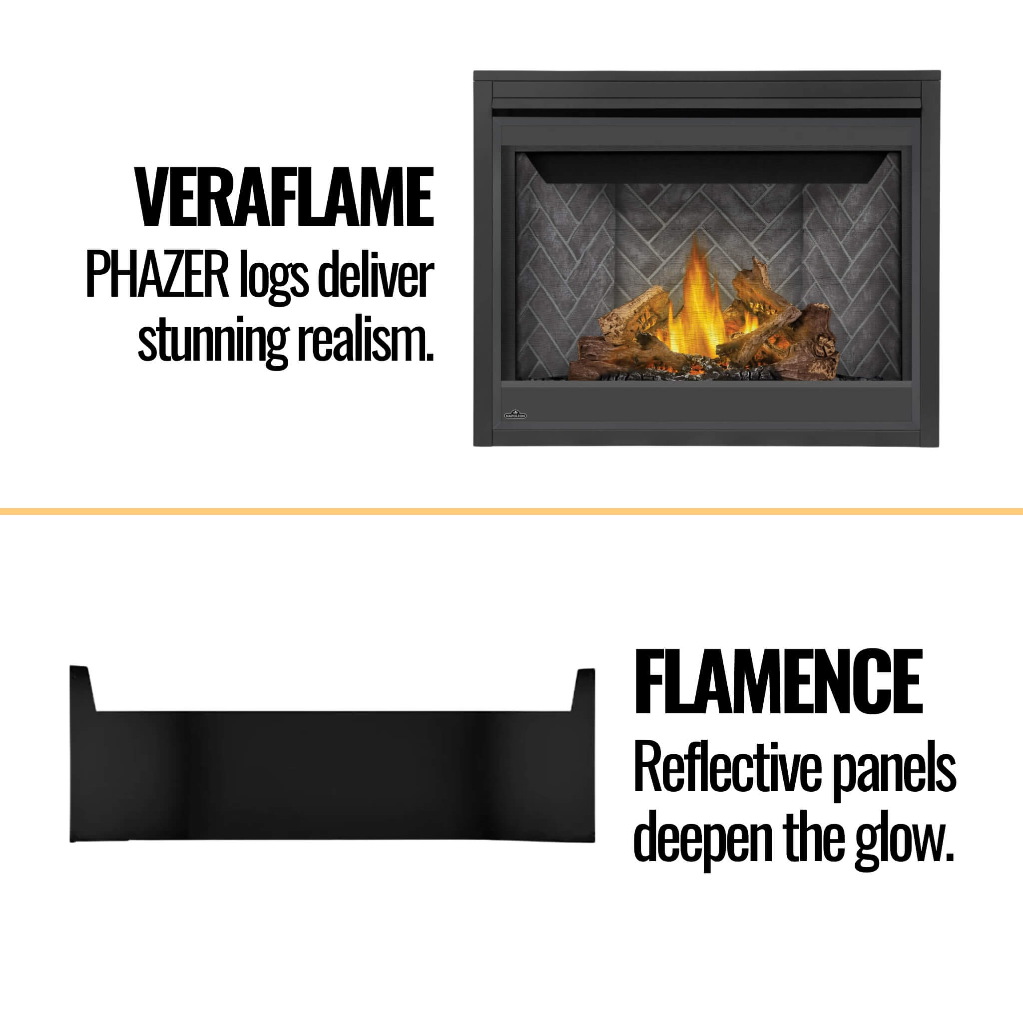 Napoleon Ascent 42 Direct Vent Electronic Ignition Natural Gas Fireplace With Back-Up Control System, 42" [B42NTRE] (SAK96214)