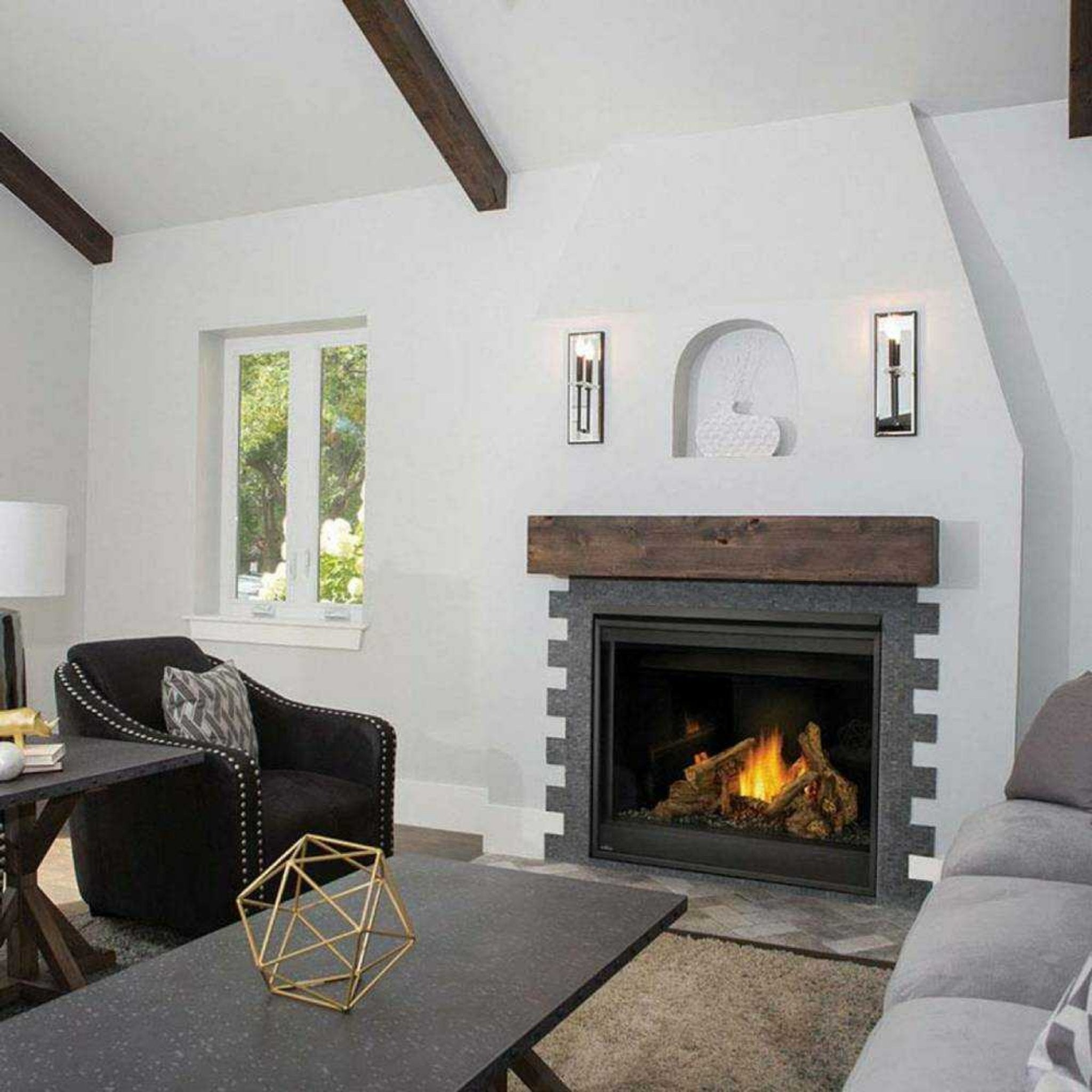 Napoleon Ascent 46" Direct Vent Millivolt Ignition Natural Gas Fireplace With Back-Up Control System [B46NTR] (SAK62184)