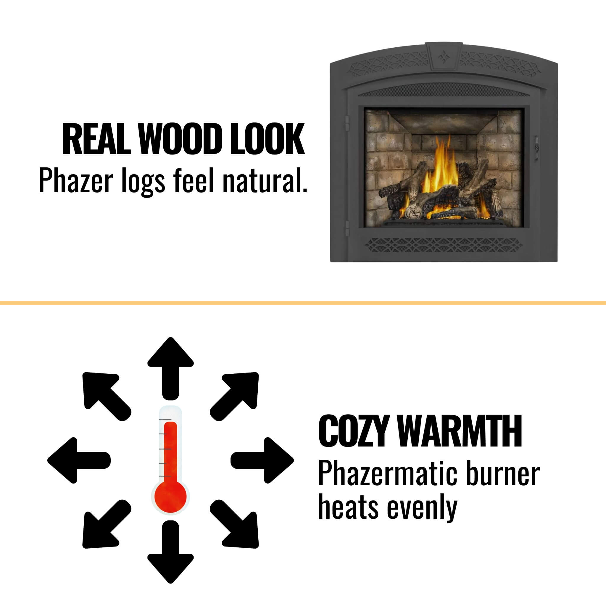 Napoleon Ascent 70 Direct Vent Electronic Ignition Propane Gas Fireplace, 35" [GX70PTE/NTE-1] (SAK14829)