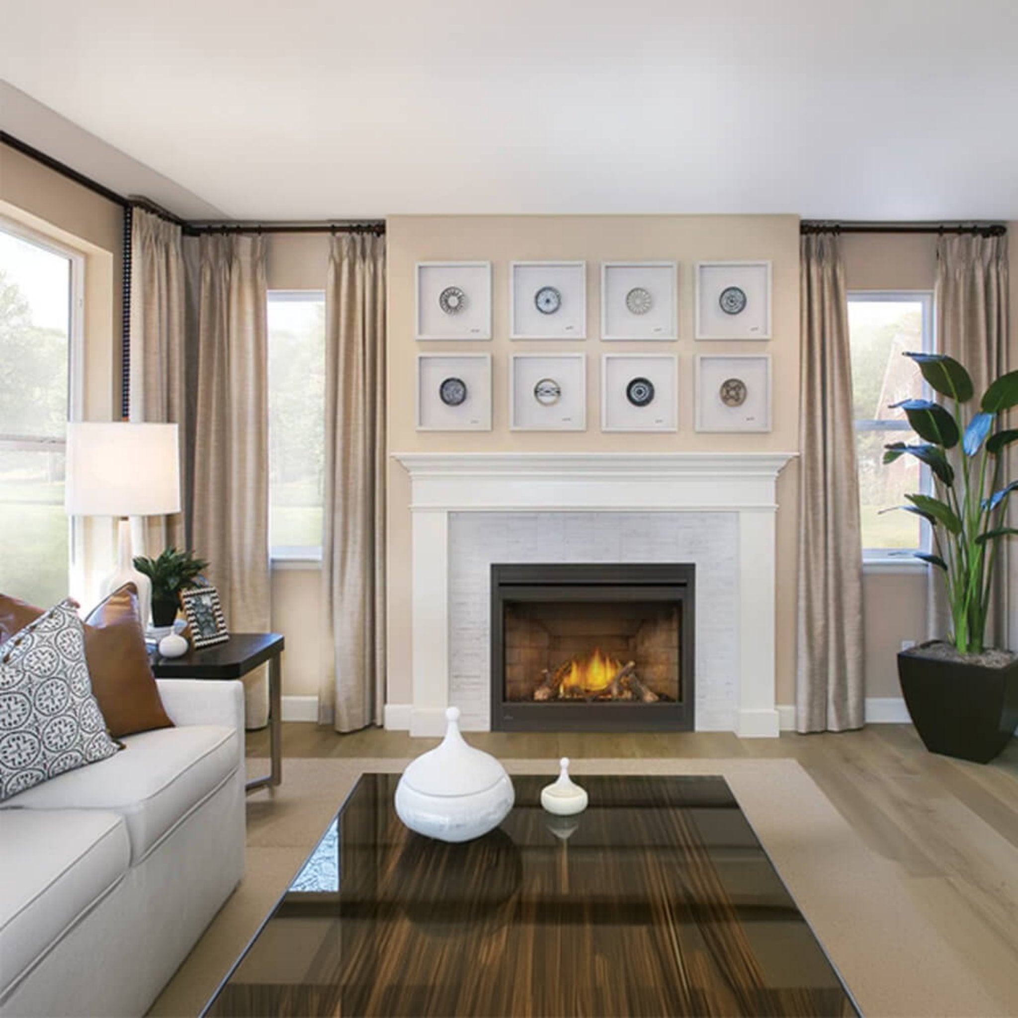 Napoleon Ascent 70 Direct Vent Electronic Ignition Propane Gas Fireplace, 35" [GX70PTE/NTE-1] (SAK14829)