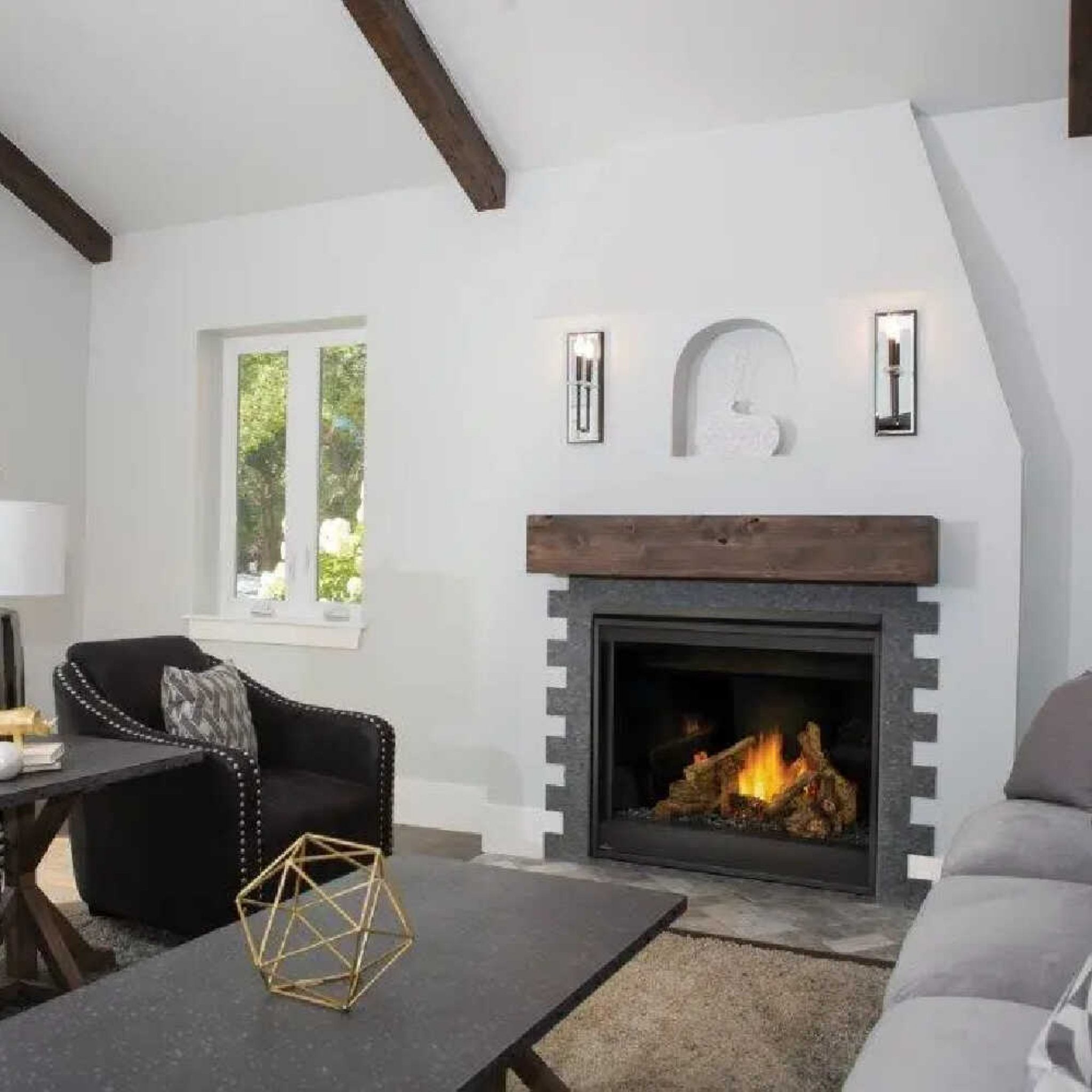 Napoleon Ascent 70 Direct Vent Electronic Ignition Propane Gas Fireplace, 35" [GX70PTE/NTE-1] (SAK14829)