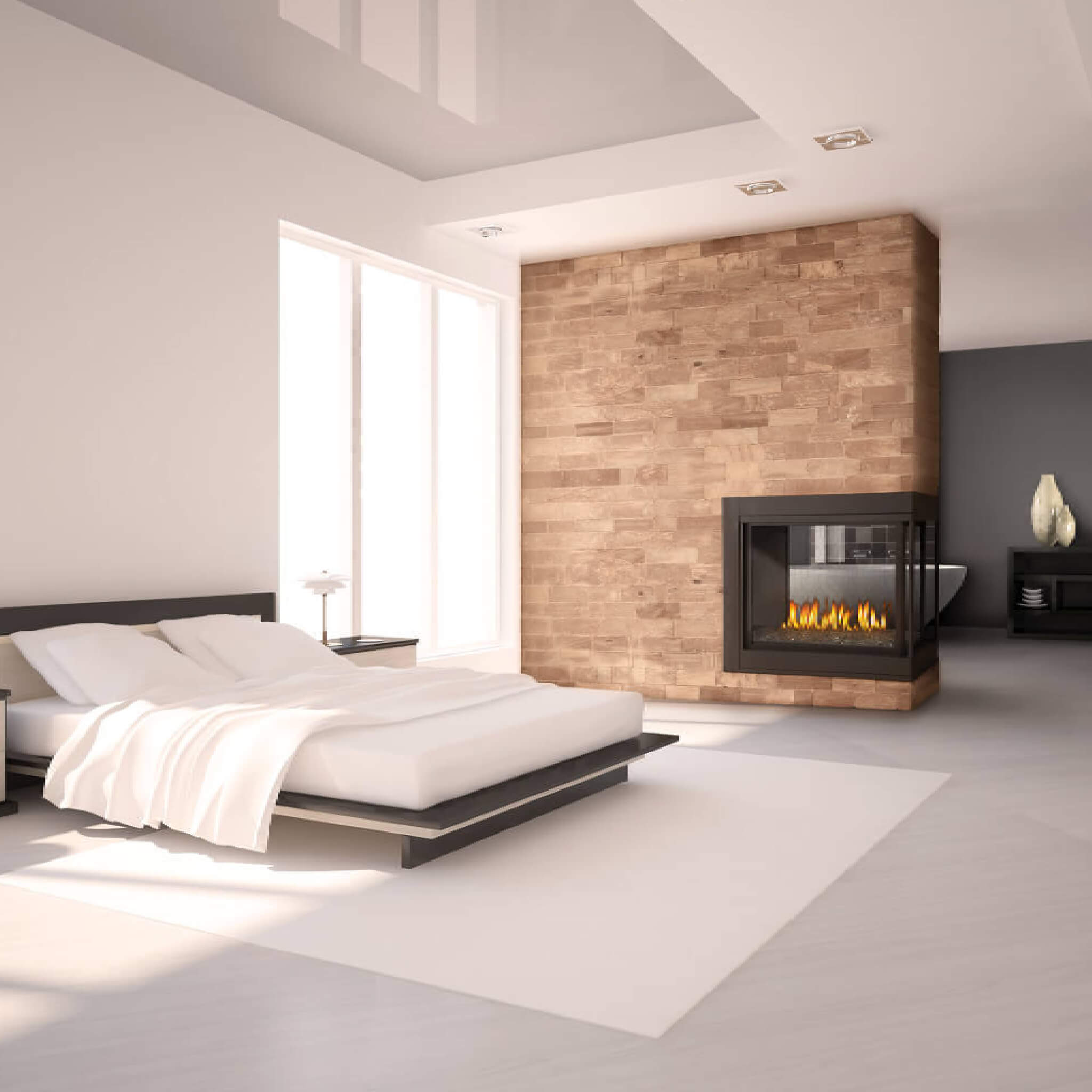 Napoleon Ascent Multi-View 3-Sided Log Set Direct Vent Natural Gas Fireplace [BHD4PNA] (SAK75492)