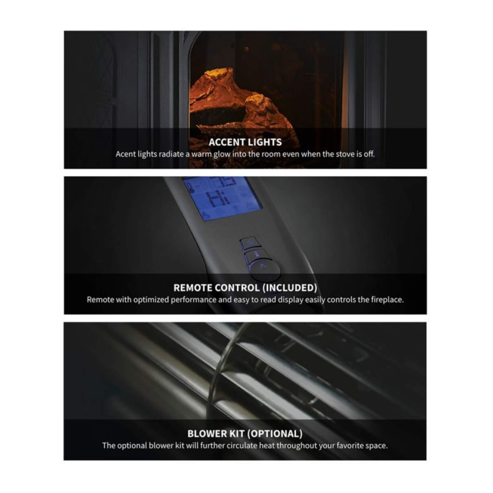 Napoleon Tall Linear Vector Direct Vent Natural Gas Fireplace With Remote Control [TLV50/62/74N] (SAK58256)