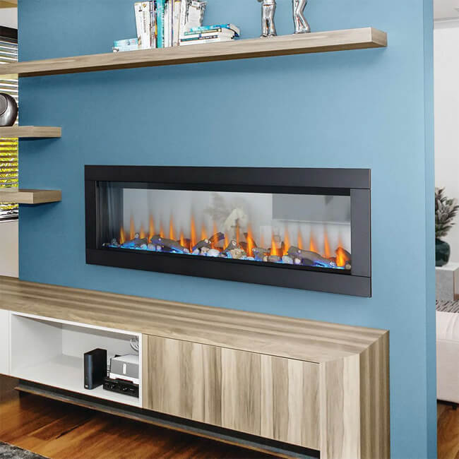 Napoleon Clearion Elite 60 Fully Recessed See Thru Wall Mounted Electric Fireplace, 60" [NEFBD60HE] (SAK31716)