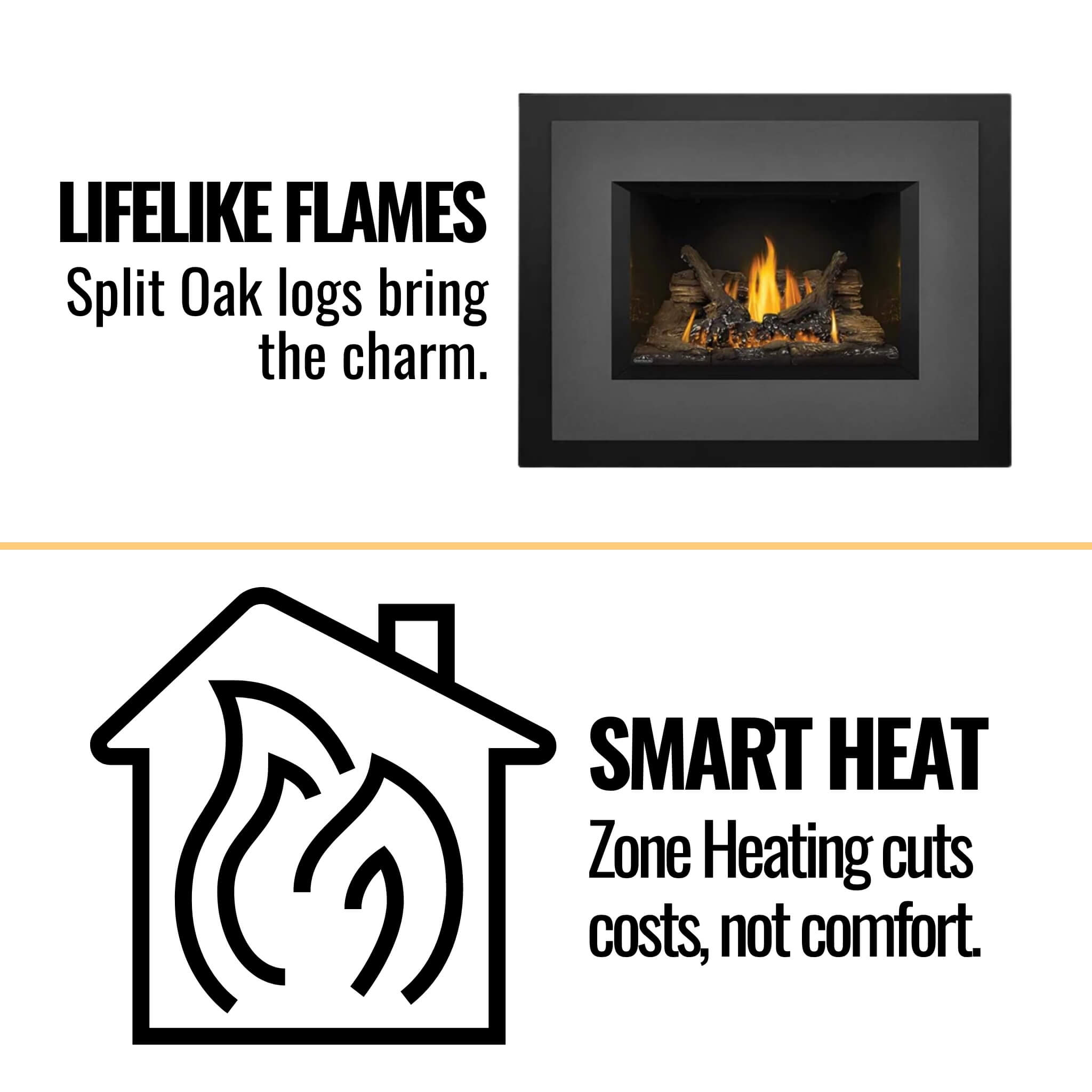 Napoleon Oakville 3 Direct Vent Natural Gas Fireplace Insert, 28" [GDI3N-1] (SAK25498)