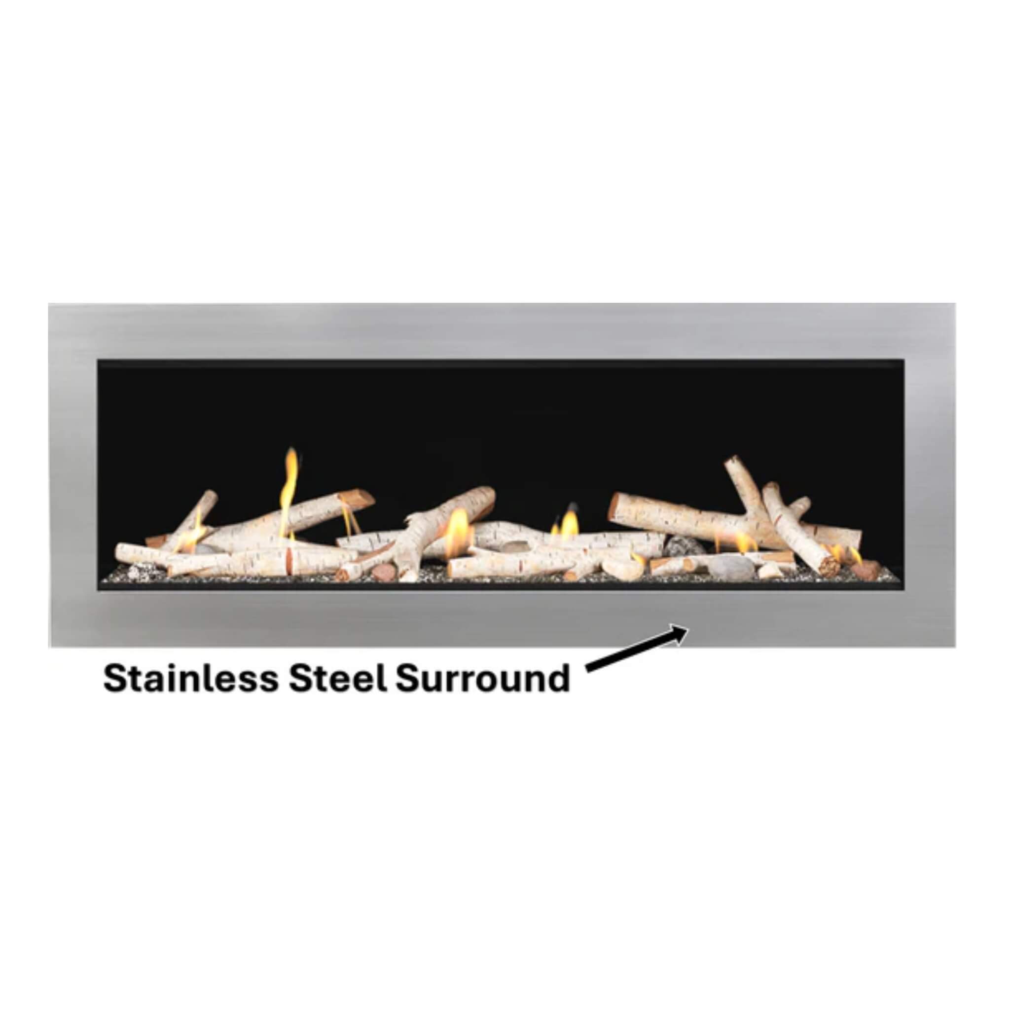 Napoleon Vector 50 Single-Sided Direct Vent Electronic Natural Gas Fireplace With Night Light System, 65" [LV50N-2] (SAK29481)