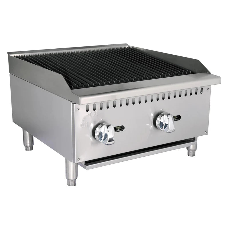 Black Diamond 24" Standard Series Charbroiler, 2 Burners, in Stainless Steel