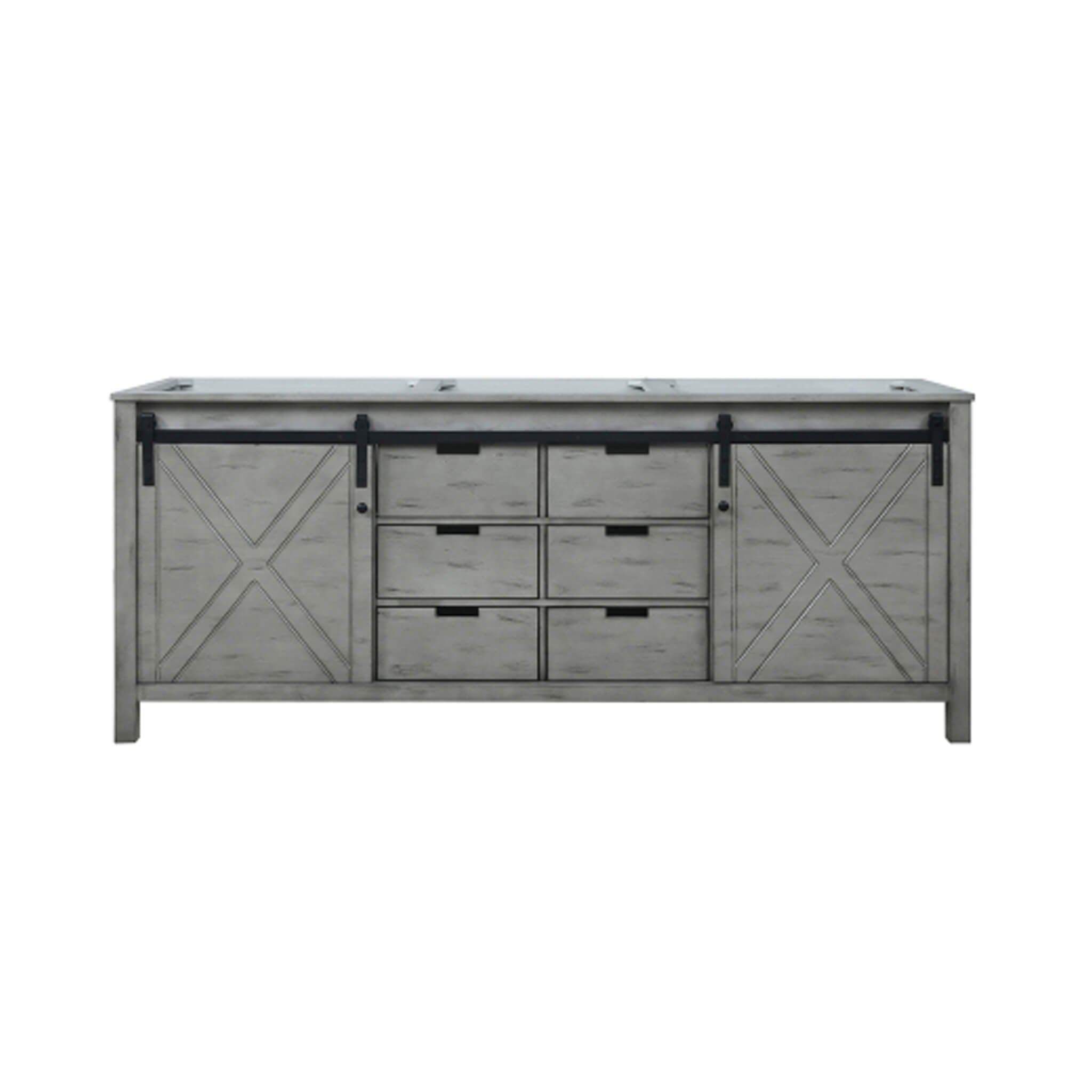 Nuvia 80-Inch Fully Assembled Double Bath Vanity With Soft Close Cabinets [No Countertop] (SAK53904)