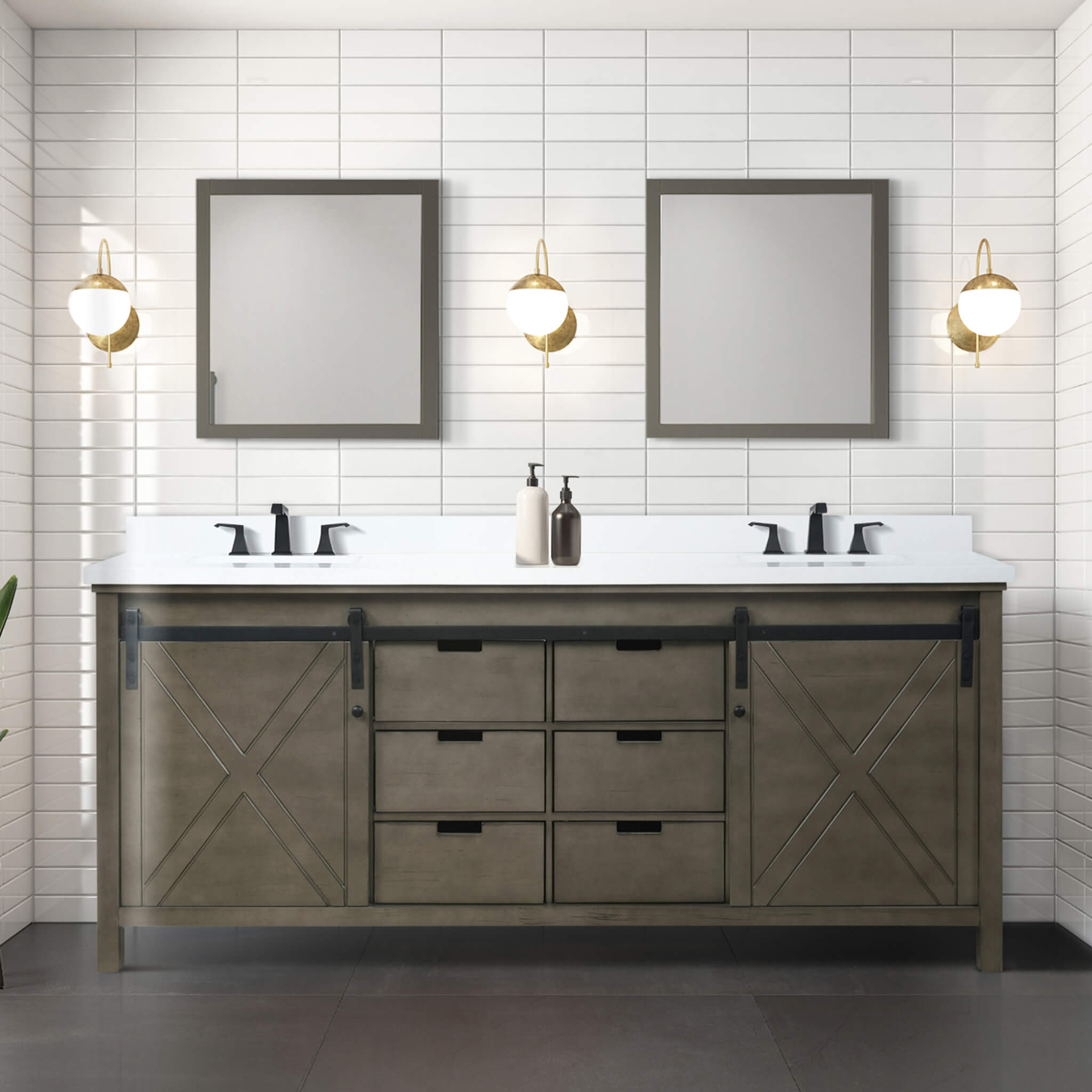 Nuvia 80-Inch Fully Assembled Double Bath Vanity With Soft Close Cabinets [No Countertop] (SAK53904)