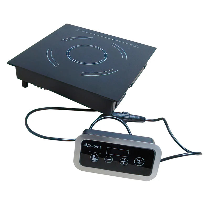 Adcraft Drop-In Induction Cooker with Remote Control, 120V, in Black (IND-DR120V)