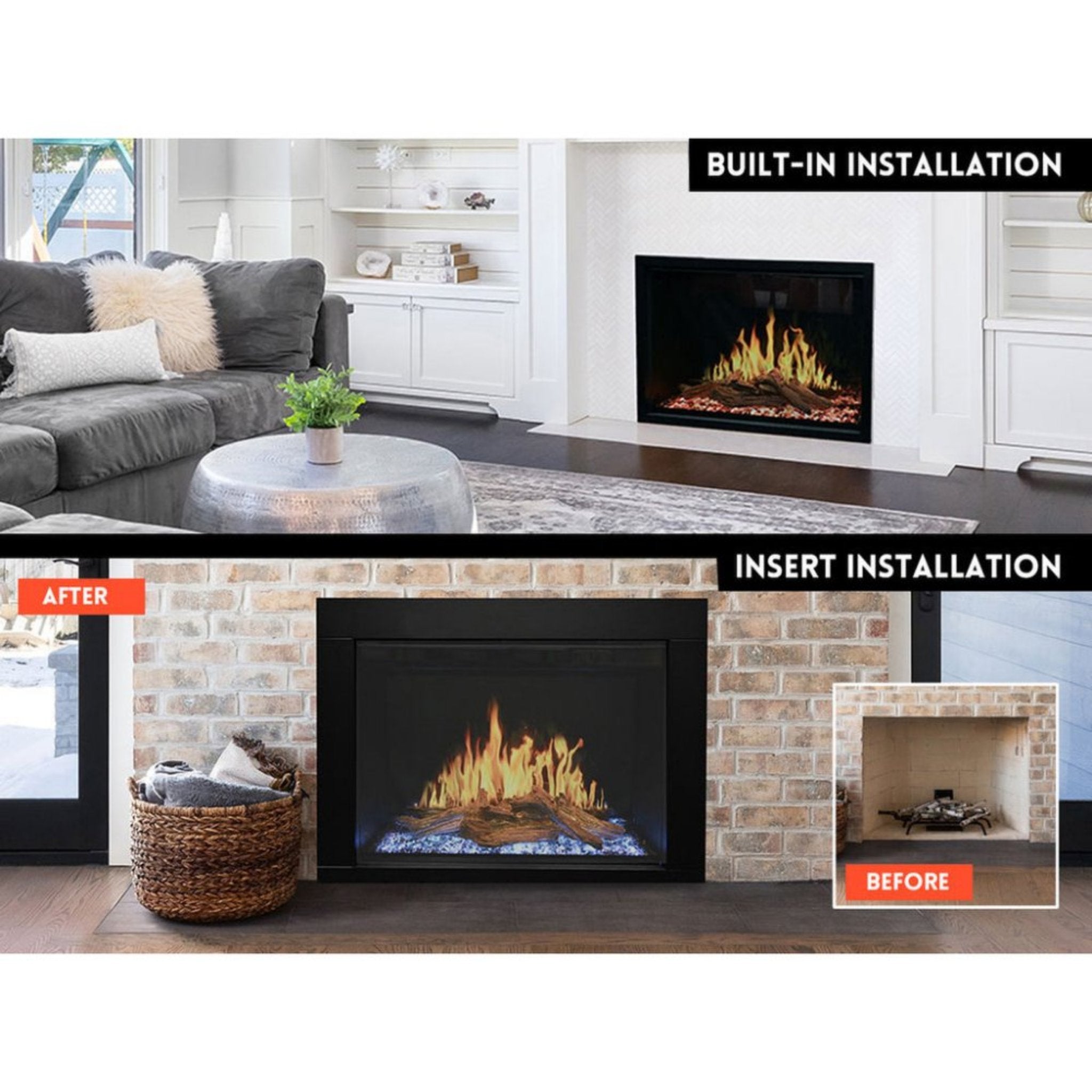 Modern Flames Orion Traditional 30" Heliovision Electric Fireplace [OR30-TRAD] (SAK53719)