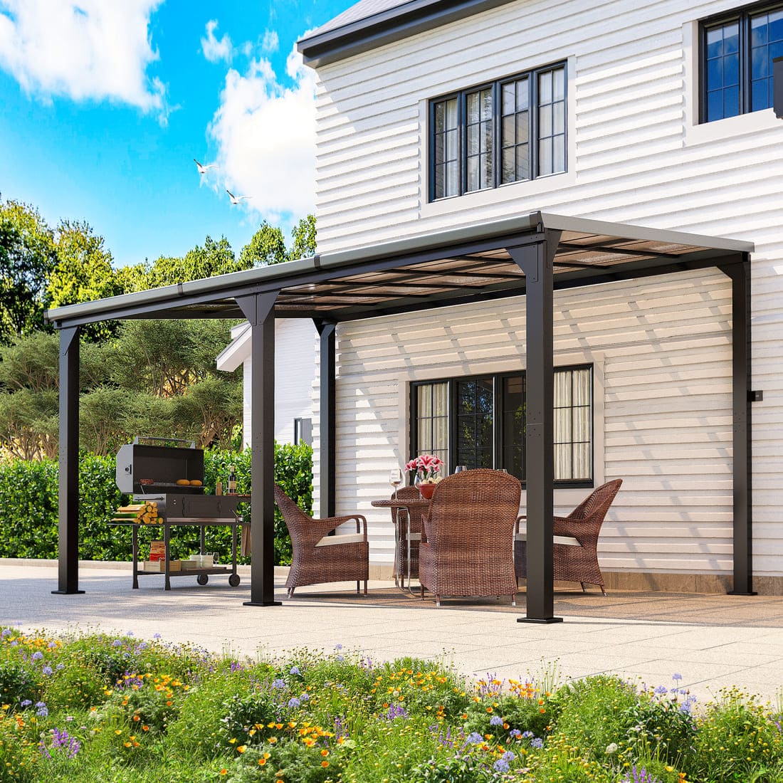 Pamapic Aluminum Hardtop Gazebo