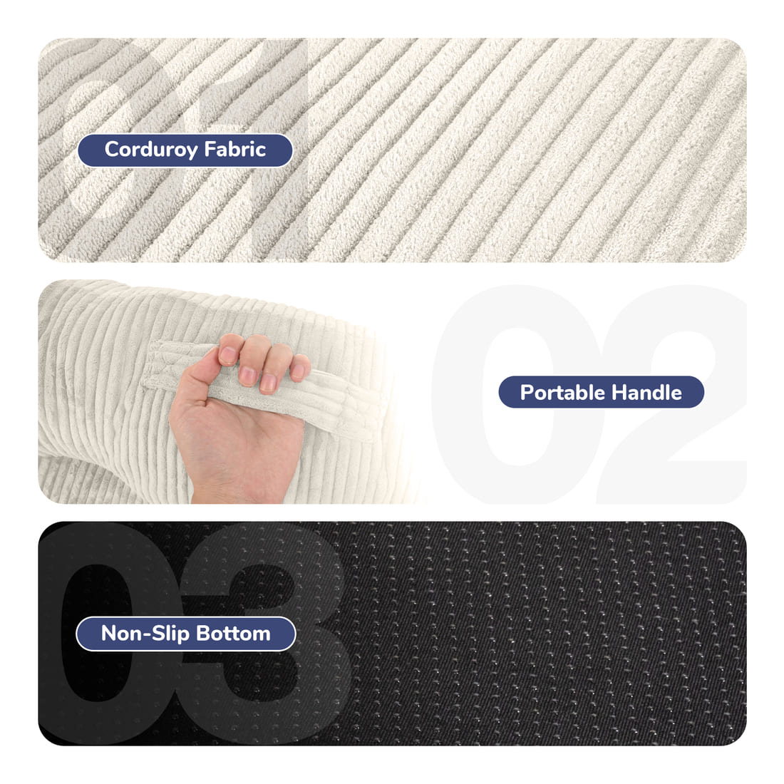 Pamapic Teens Bean Bag Chairs for Kids Gaming Playroom, Dorm & Reading Room