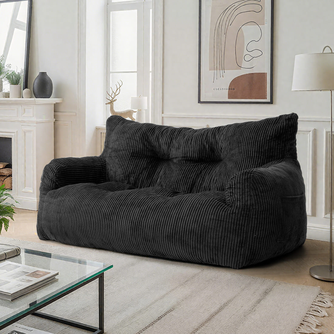 Pamapic Adult Bean Bag Chair for House Comfy