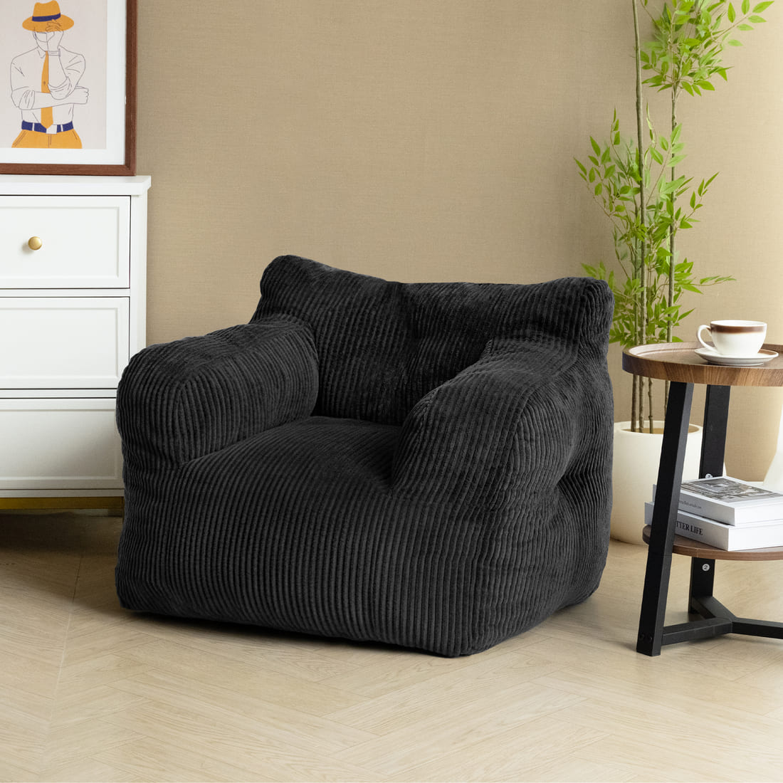 Pamapic Adult Bean Bag Chair for House Comfy