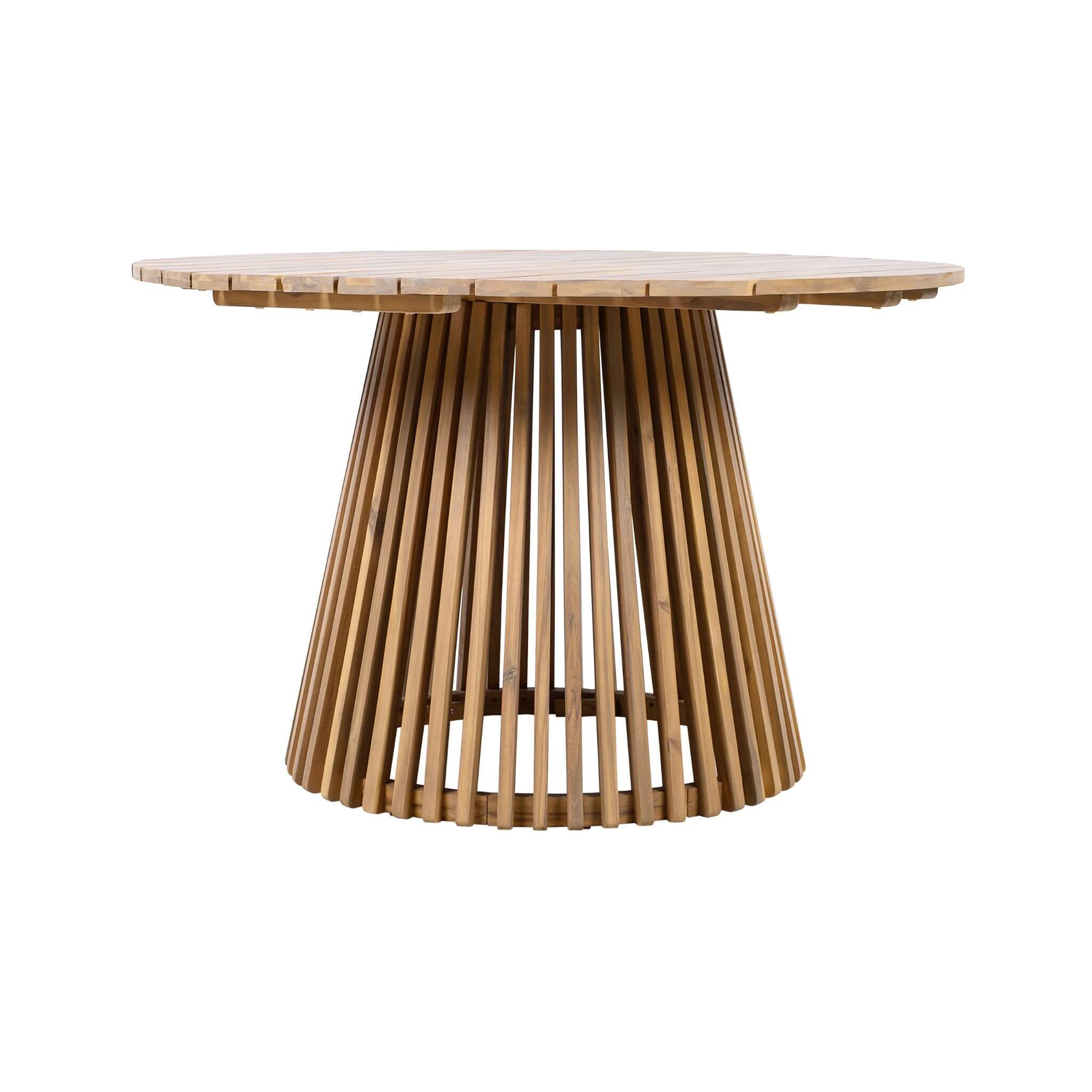 Alora Premium 5-Piece Outdoor Acacia Wood Patio Furniture Set With Braided Dining Chairs, Cushions, And Dining Table (SAK26754)