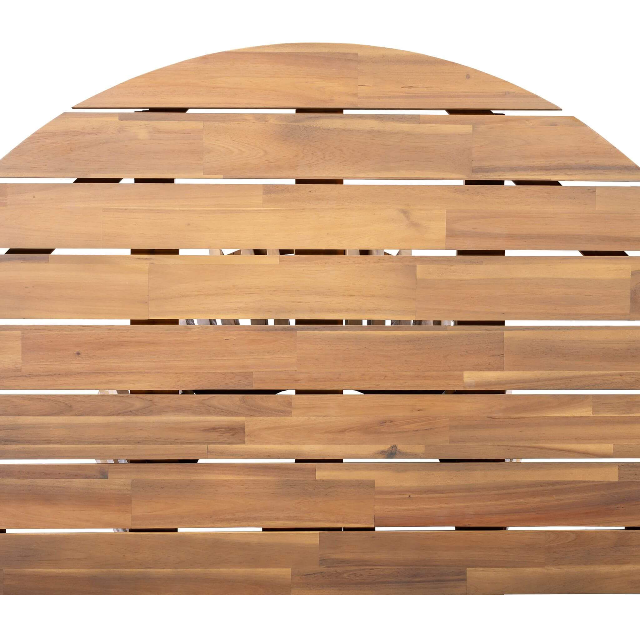 Alora Premium 5-Piece Outdoor Acacia Wood Patio Furniture Set With Braided Dining Chairs, Cushions, And Dining Table (SAK26754)