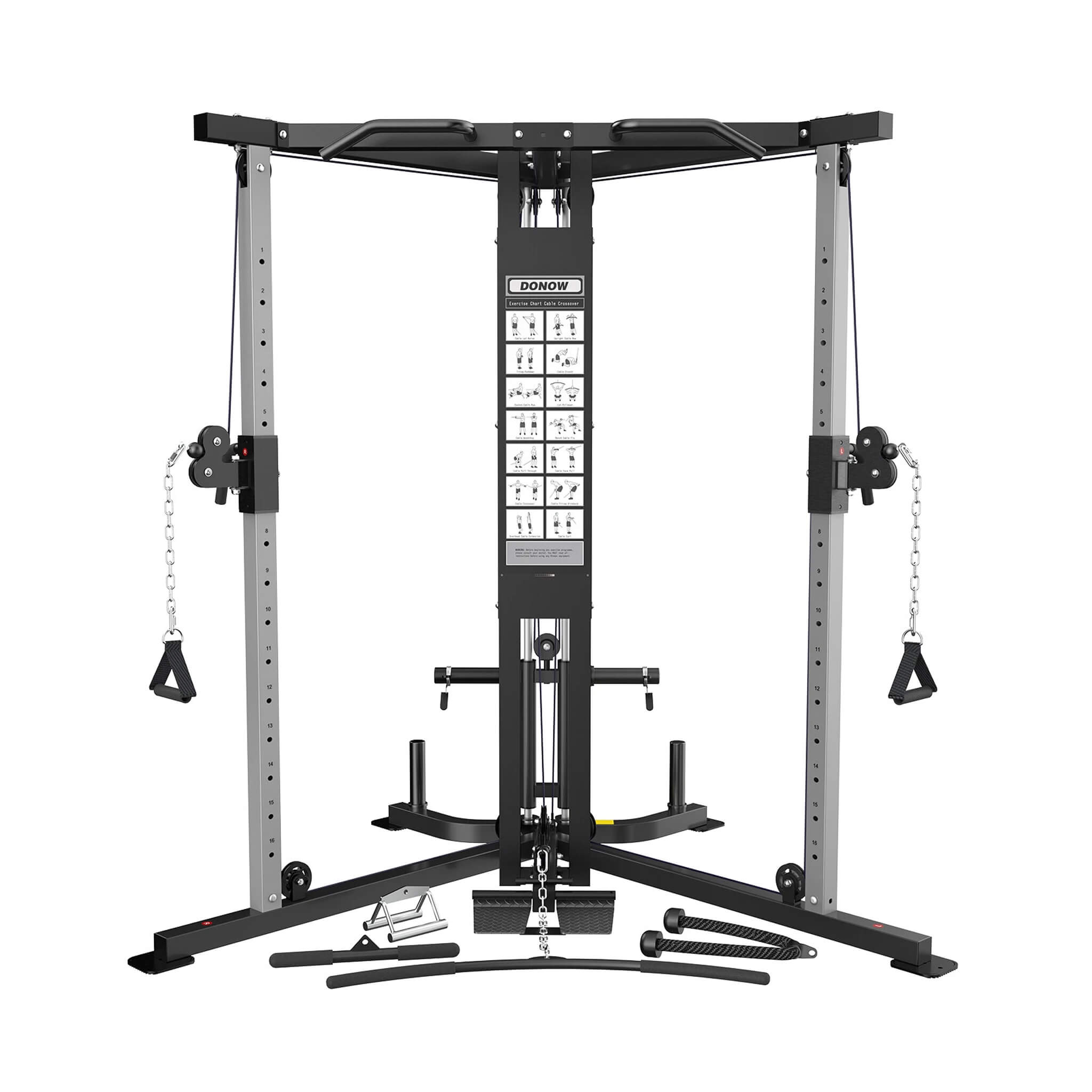 Rovix Premium Home Cable Crossover Full Body Workout Fly Machine, 350LBS (SAK06341)