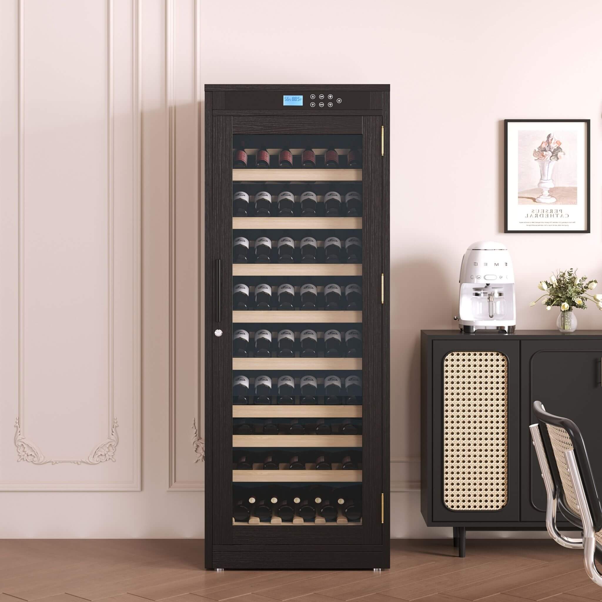 Nuvia Premium Smart Temperature-Controlled Multi-Tier Wine Cabinet For Home And Bar (SAK46361)