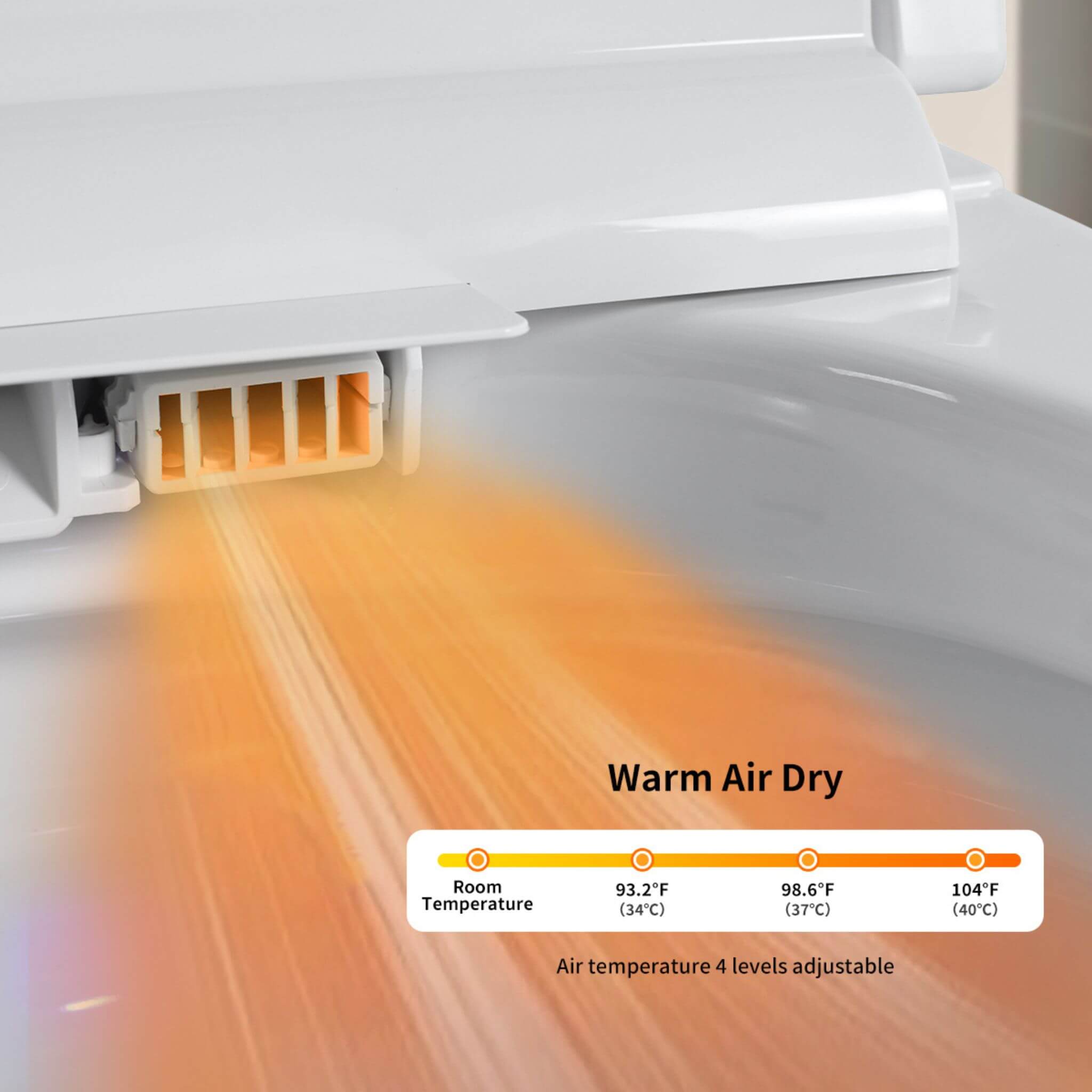 Nuvia Premium Smart Toilet With Bidet Seat LED Display & Night Light (SAK81465)